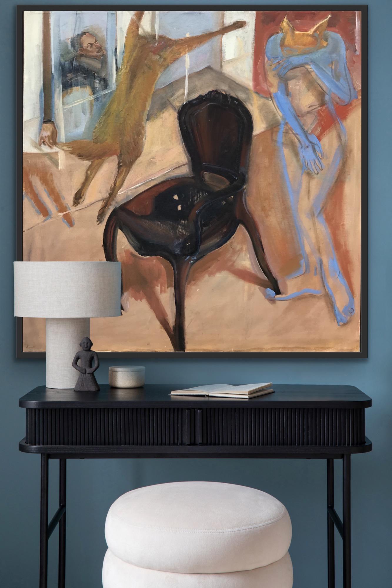 Liebende (Braun), Figurative Painting, von Anastasia Aureum