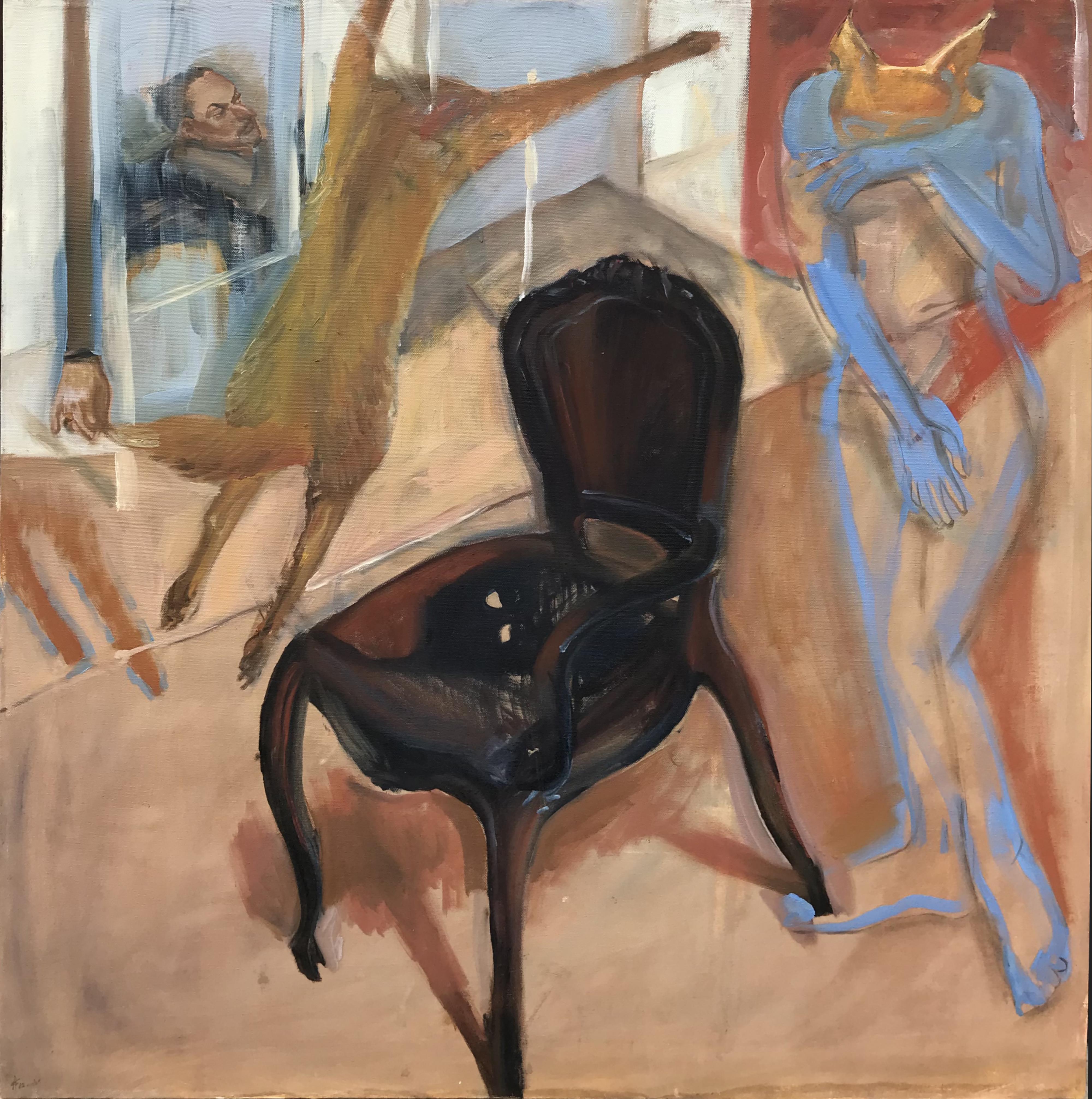 Anastasia Aureum Figurative Painting – Gemälde „Lovers“ – Öl auf Leinwand, realistischer Stil, 21. Jahrhundert, signiert