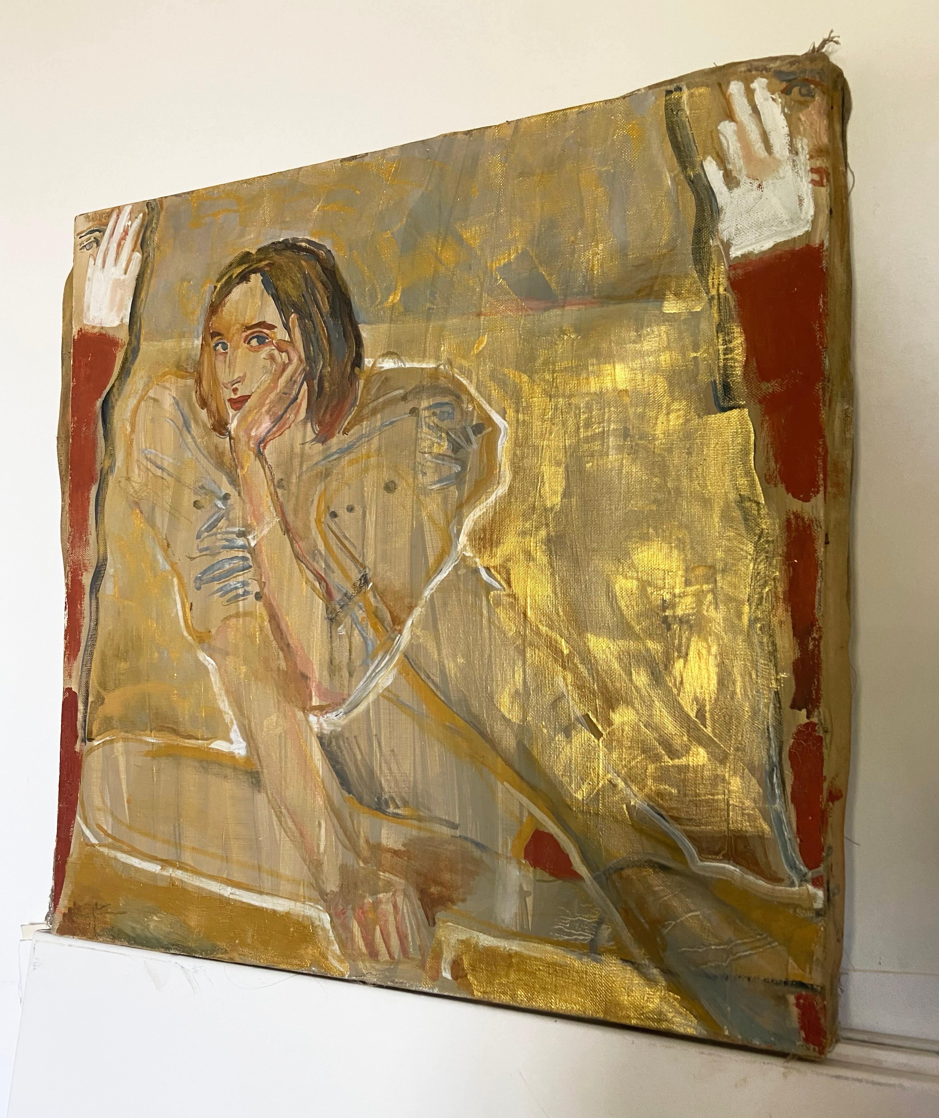 Amantes - Abstract Painting Marrón de Anastasia Aureum