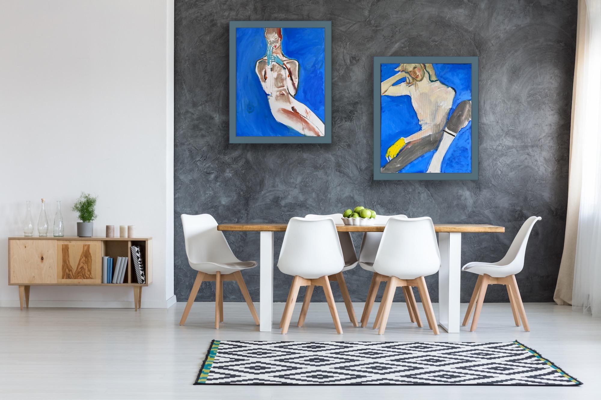 Anastasia Aureum Figurative Painting - Lovers  nude erotic