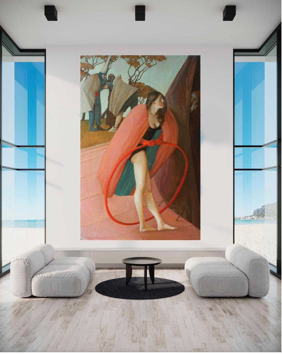 Anastasia Aureum Figurative Painting – Mantel des Erfolgs