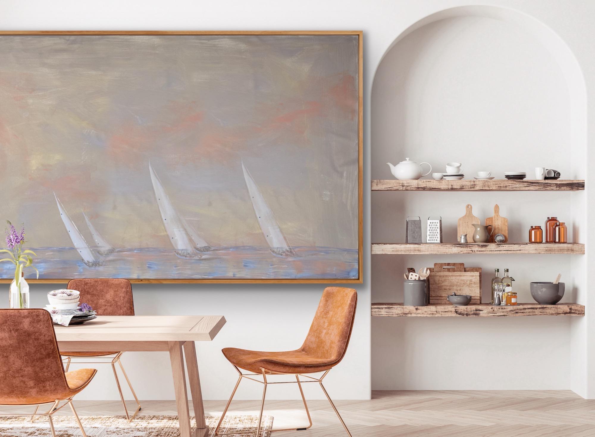 paysage mer peinture Marin amoureux en vente 6