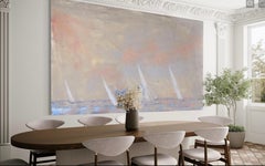 Marine Lovers Abstract Expressionist Oil Painting on Canvas