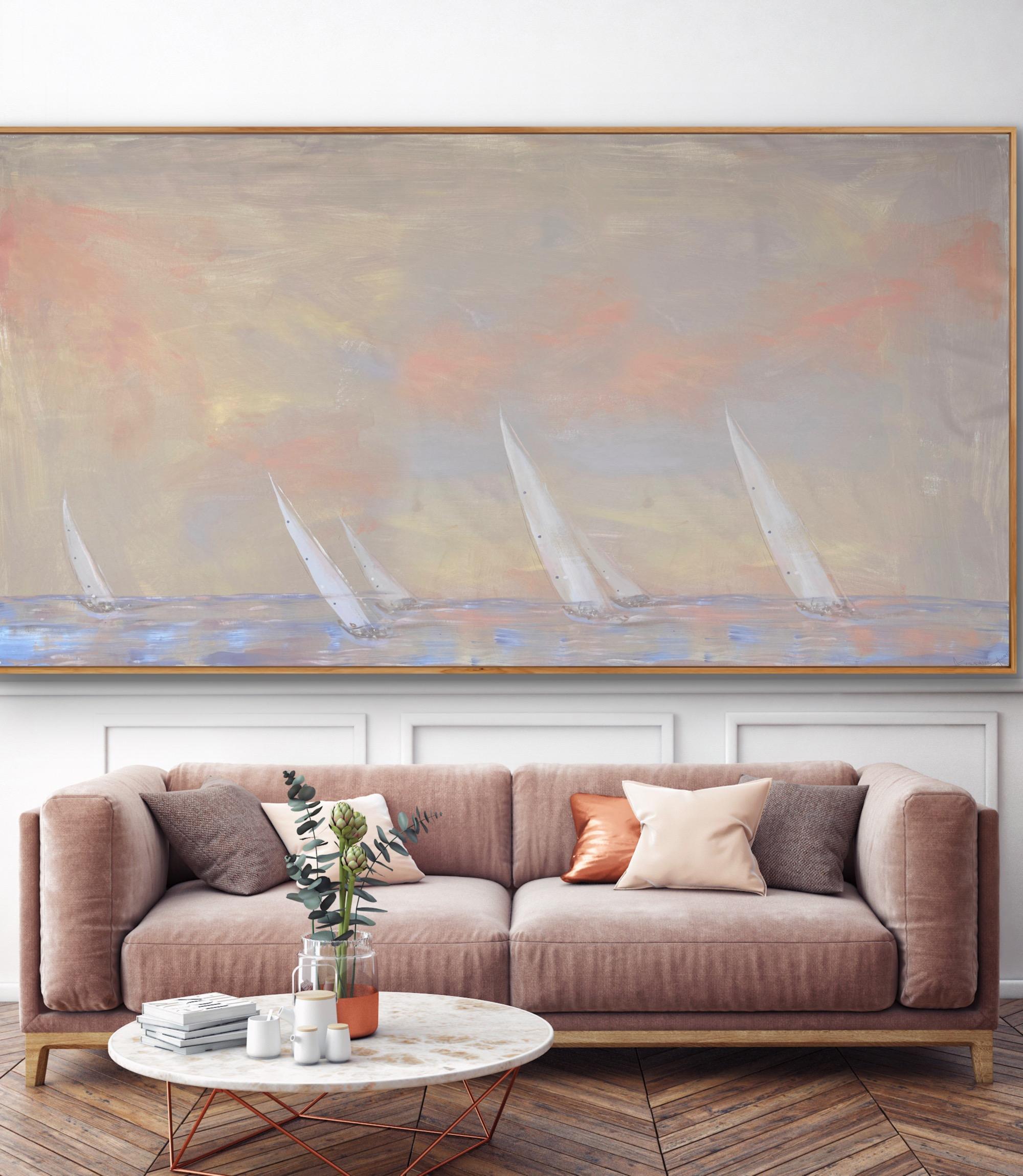 paysage mer peinture Marin amoureux en vente 2