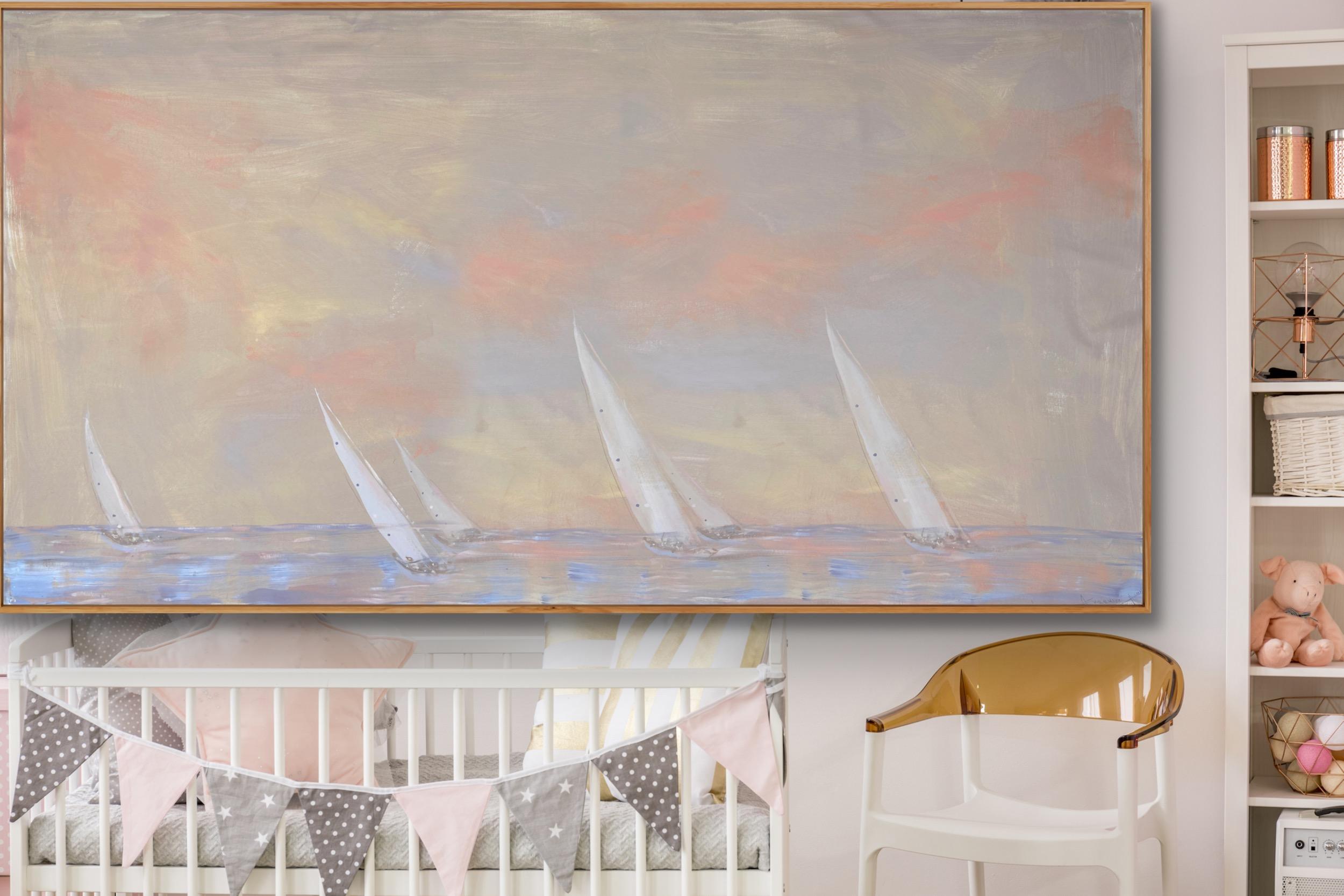 paysage mer peinture Marin amoureux en vente 3