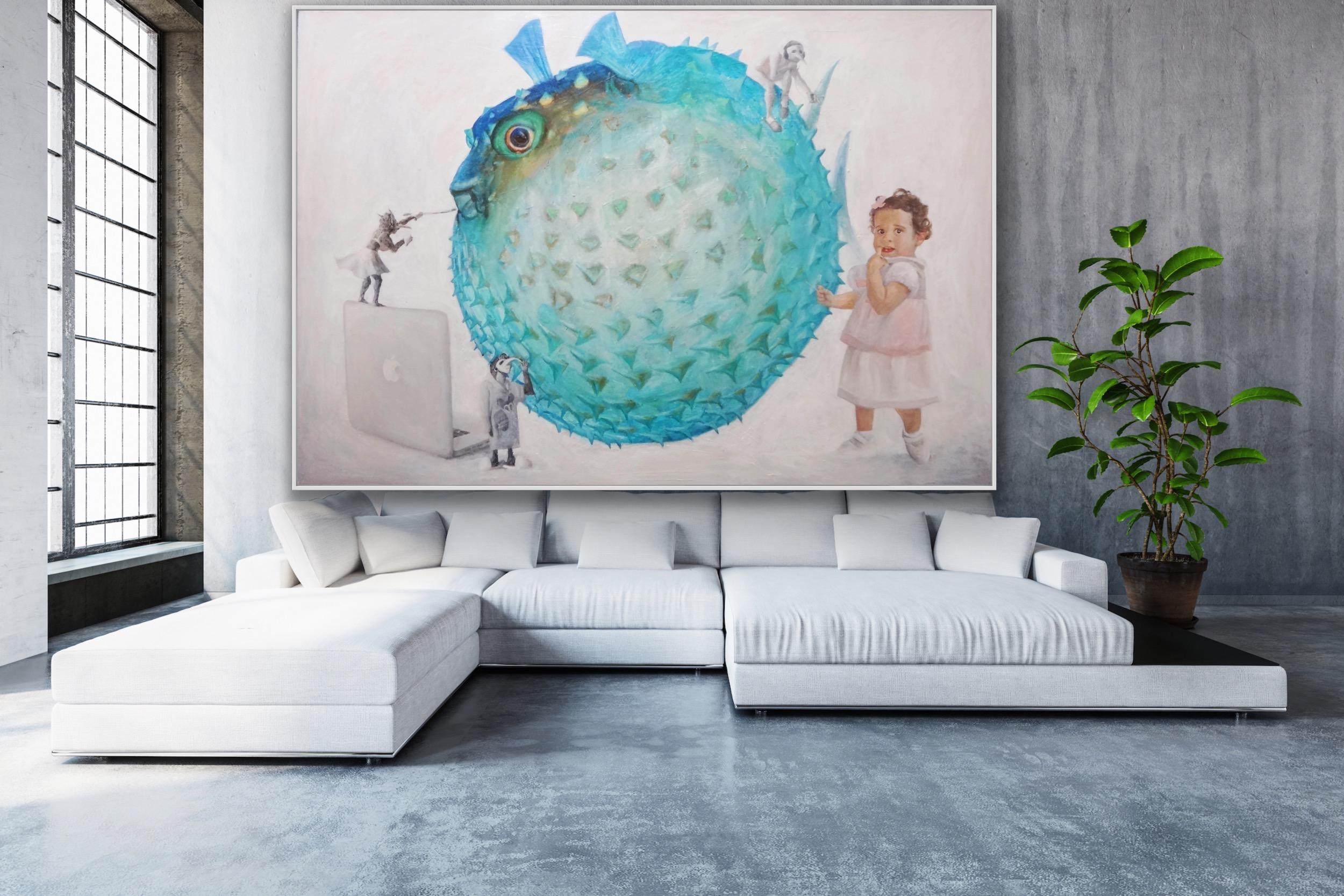 Network - Contemporary Painting by Anastasia Aureum