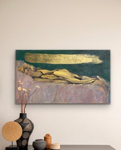 Ray, dipinto a olio contemporaneo su tela, firmato, senza cornice