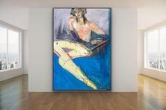 Reclining Figure in Blue