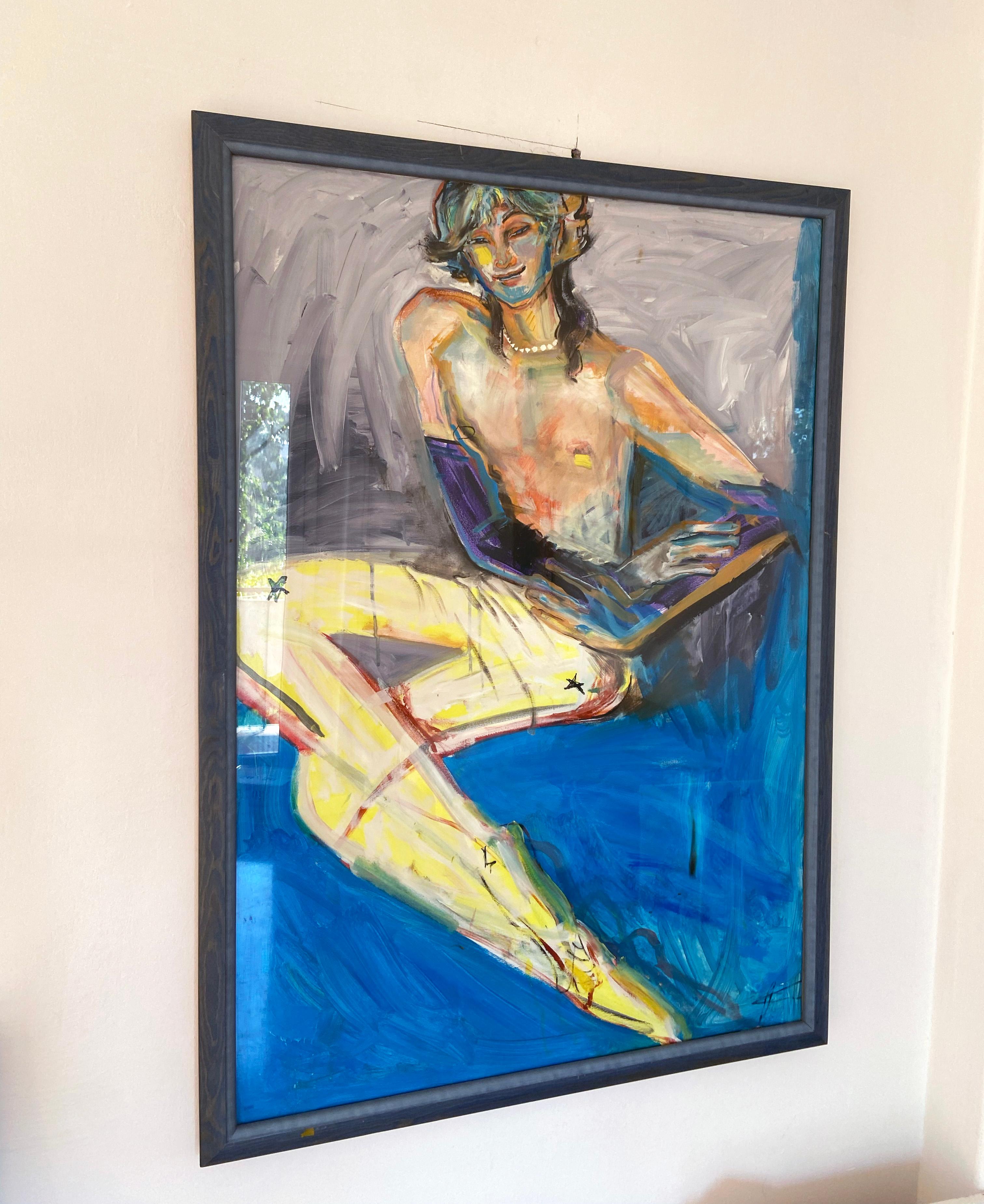 Smiling faun - Vienna Secession Painting by Anastasia Aureum