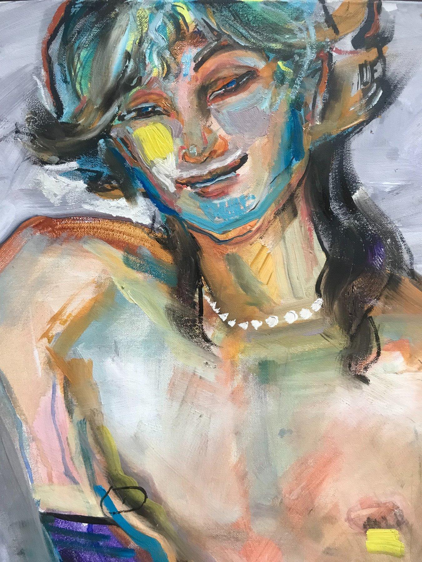 Sternguckerin (Abstrakter Expressionismus), Painting, von Anastasia Aureum