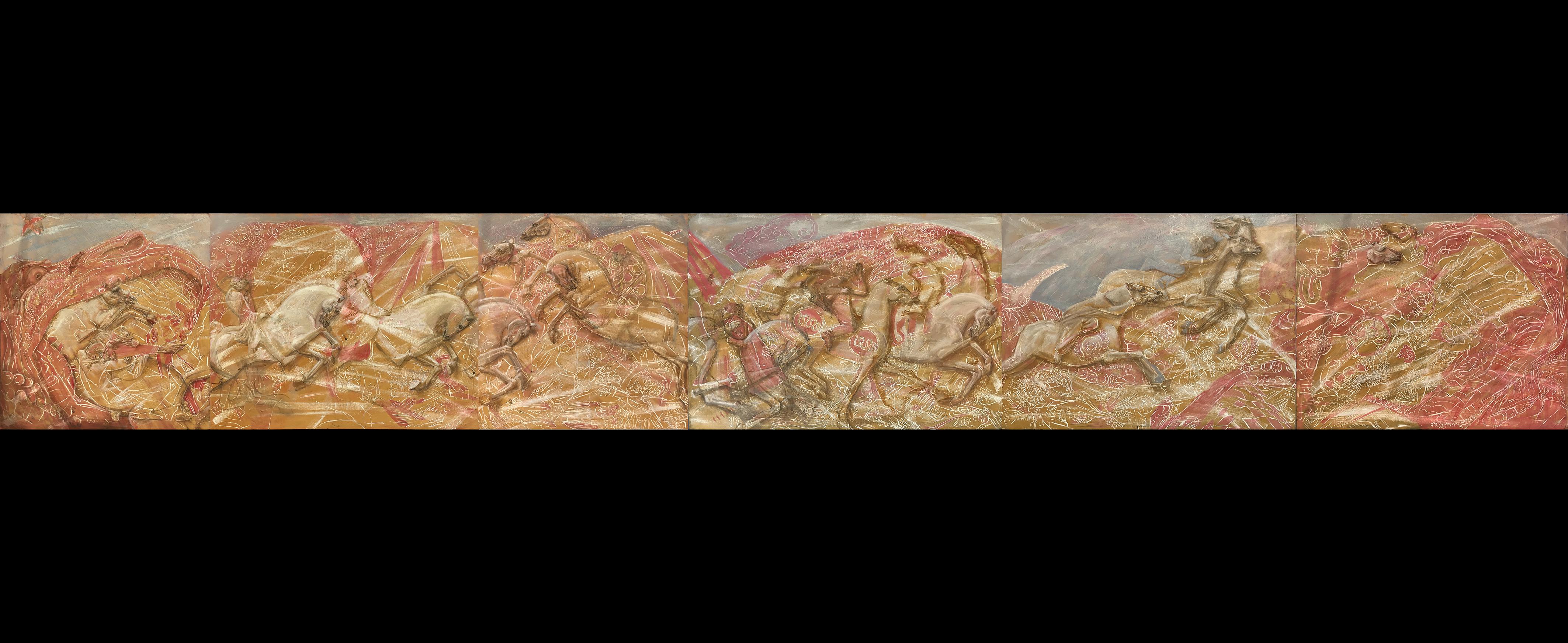 
94x672cm
6 canvases
15 years of work


original oil paintings on canvas
hand signed
one of a kind


short bio

Art education: 
2018 Sorbonne University, Paris, France
2014 – MA Fine Art at the Academy of Fine Arts of Rome;
2012 – Academy of Fine