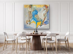 The Dreamer's Ascent: Surrealist Oil and Acrylic Painting