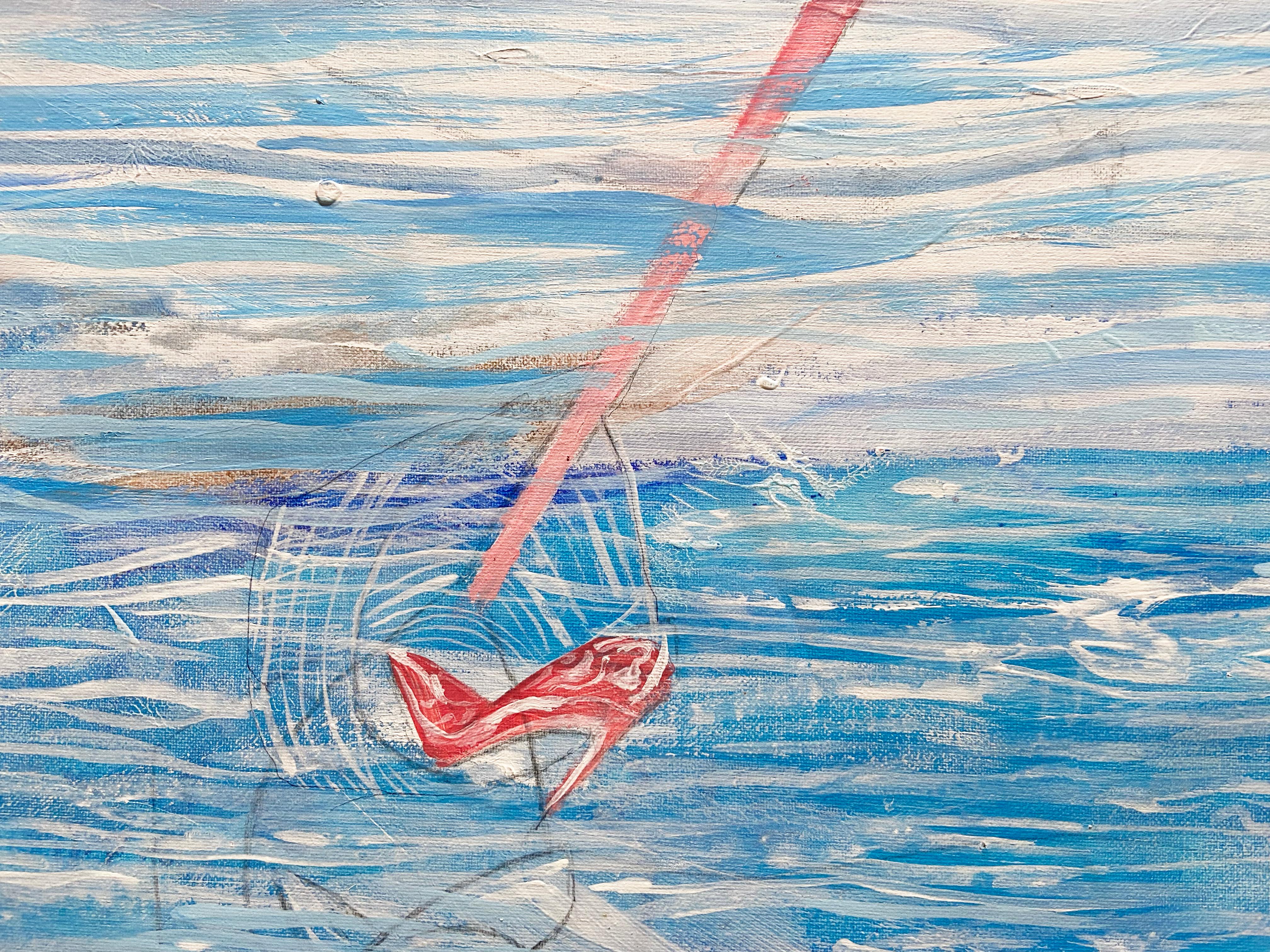 Was ist Liebe? (Blau), Figurative Painting, von Anastasia Aureum