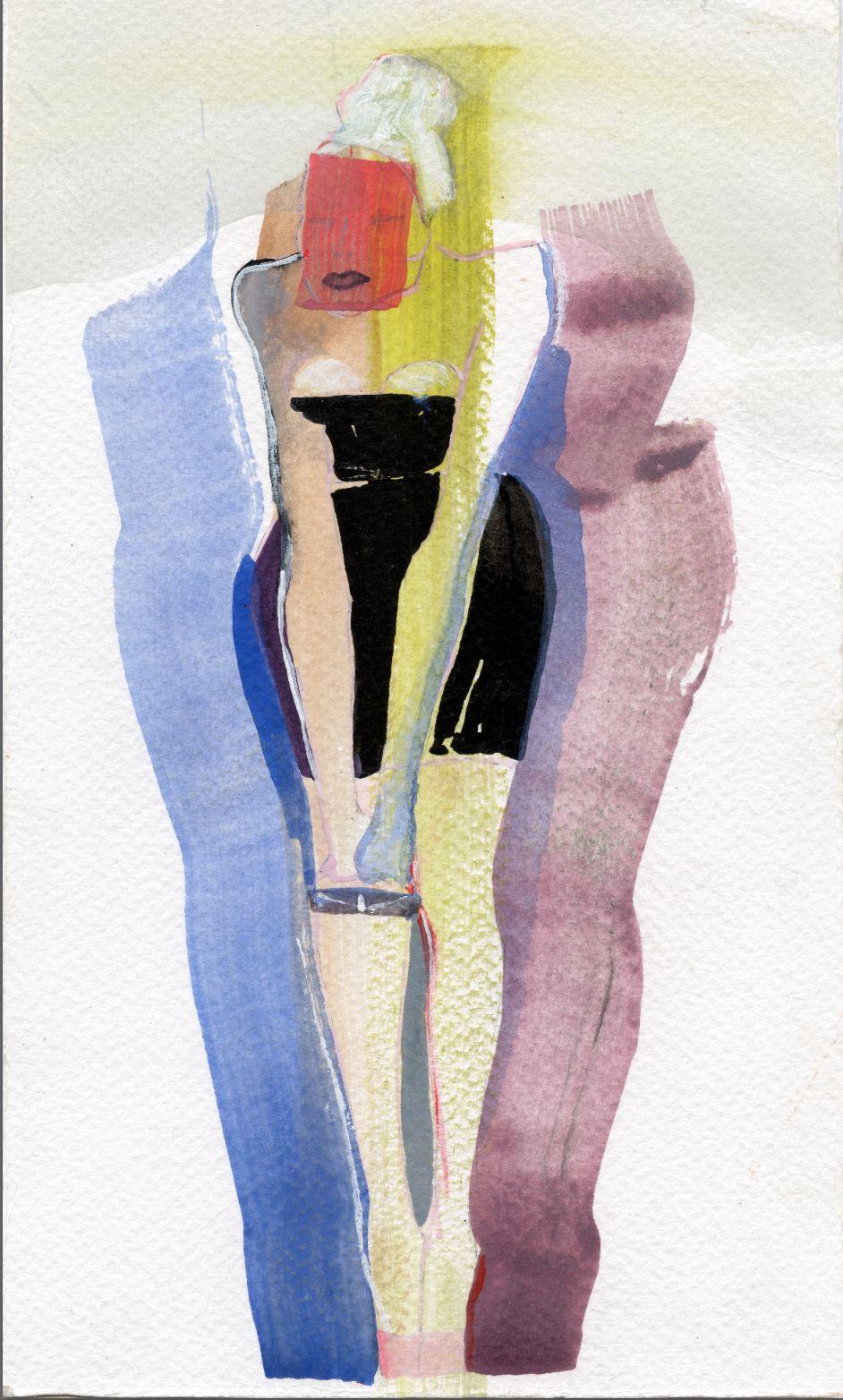 Anastasia Aureum Figurative Print – Anna print poster girl