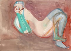 stampa erotica nu poster Amanti  (after) Egon Schiele Klimt vienna secessione