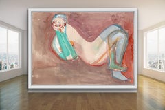 impresión erótica nu póster Amantes  after Egon Schiele Klimt viena secessione