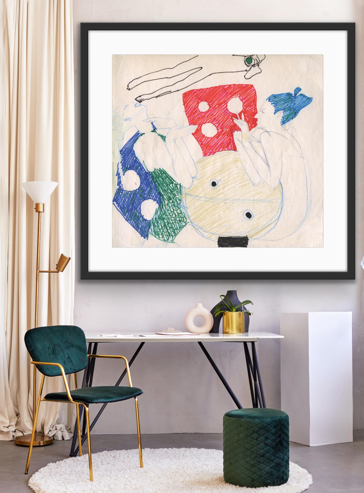 Amitié - Abstrait Print par Anastasia Aureum