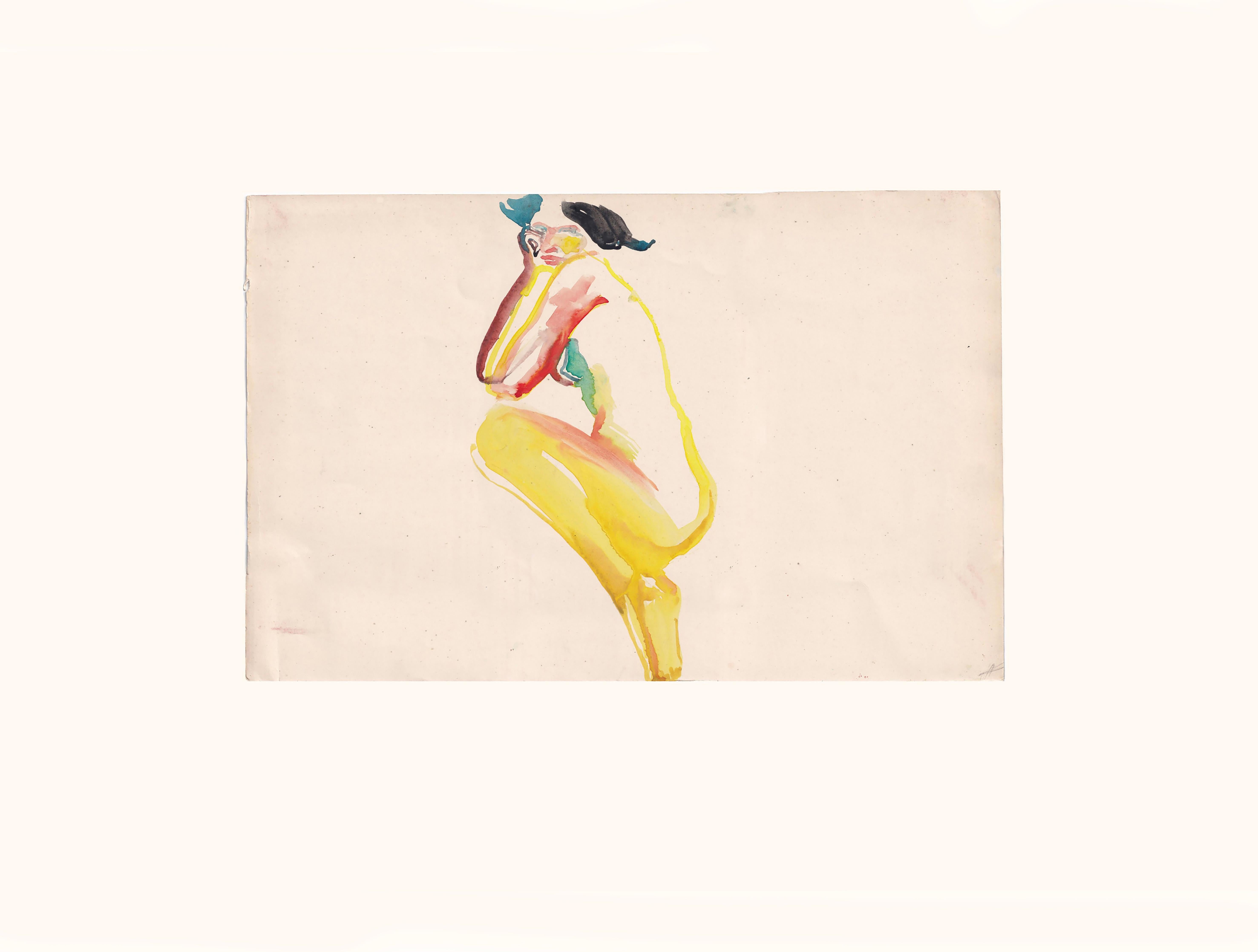 L'affiche Nu  Elly - Blanc Nude Print par Anastasia Aureum