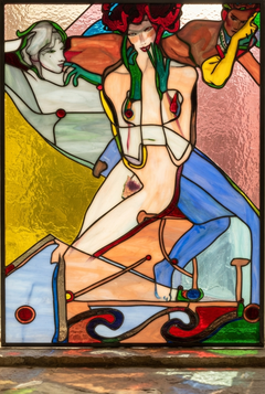 Original Stained Glass Window Lovers