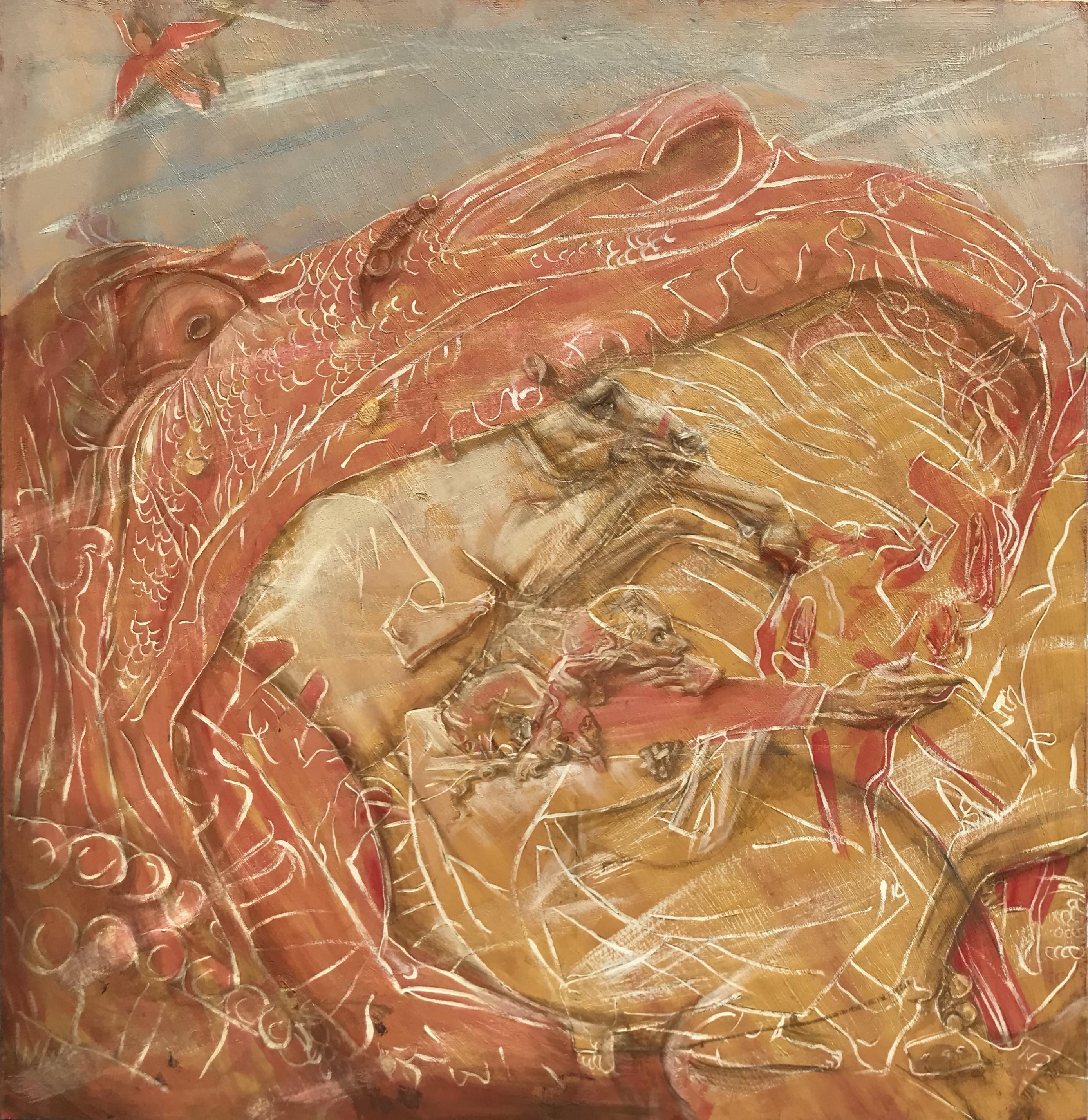 lovers on horses golden race For Sale 6