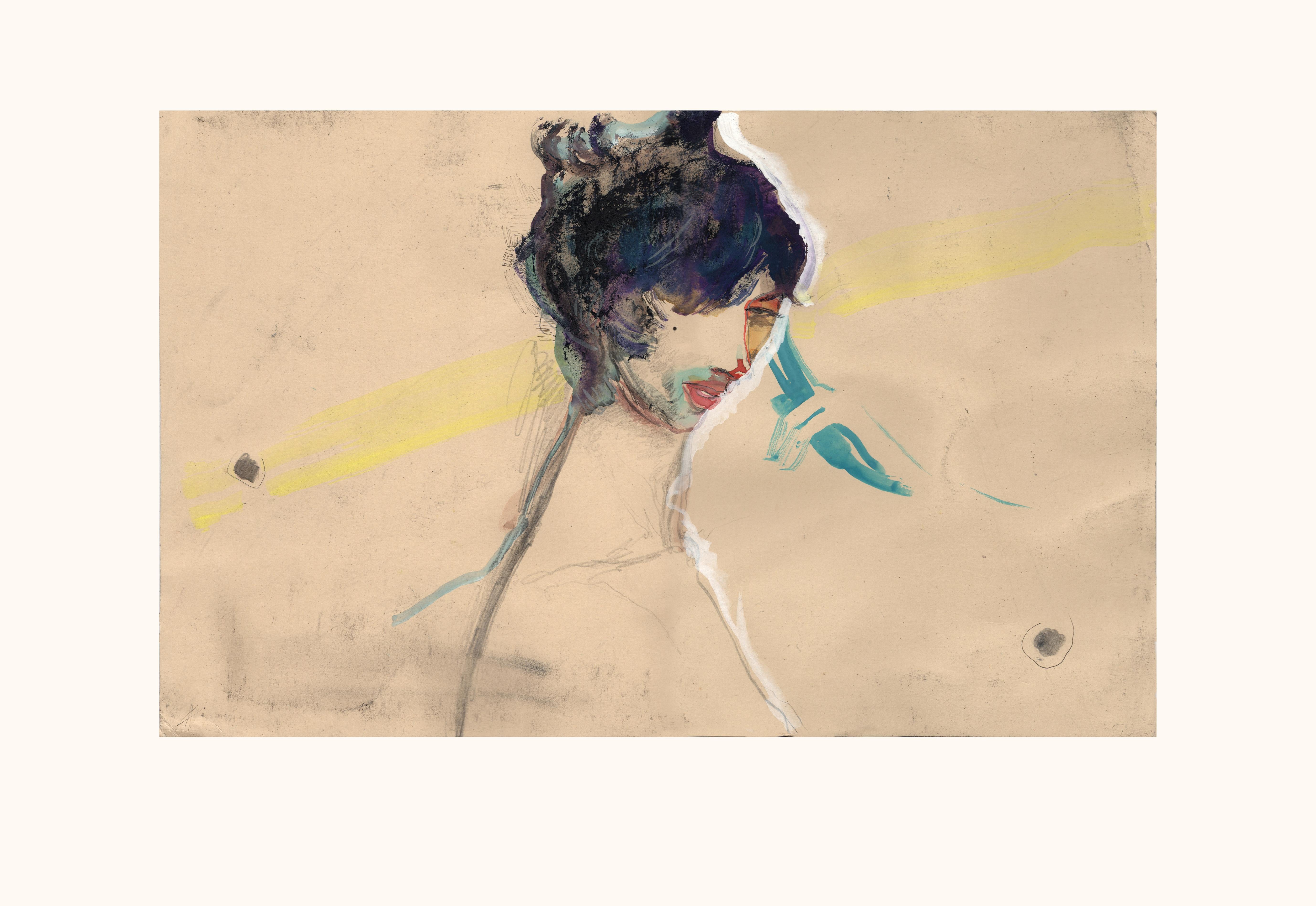 Angie, print, limited edition - Vienna Secession Print by Anastasia Aureum