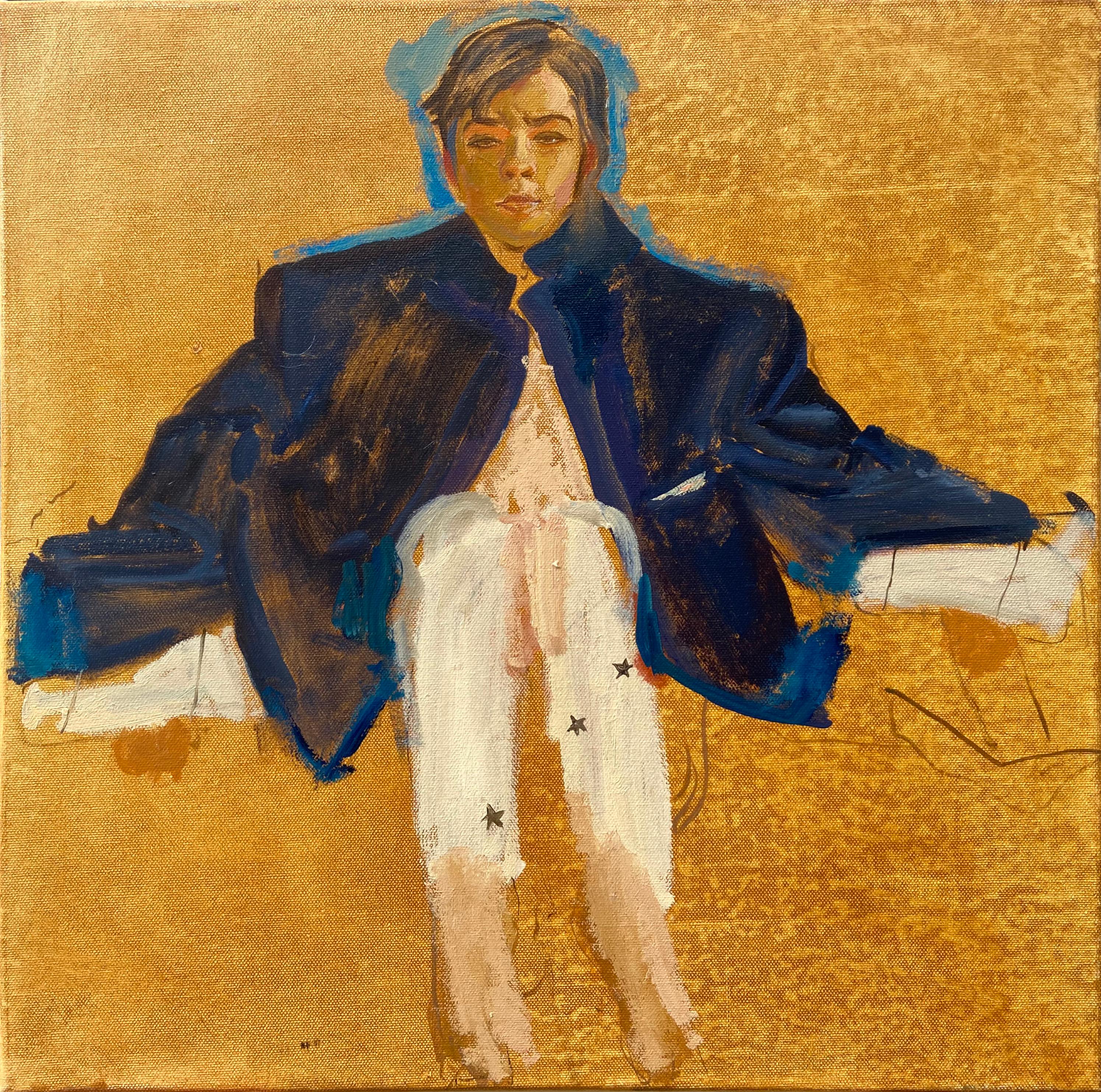 (after) Egon Schiele - Masturbating Woman Surrounded by Black For Sale