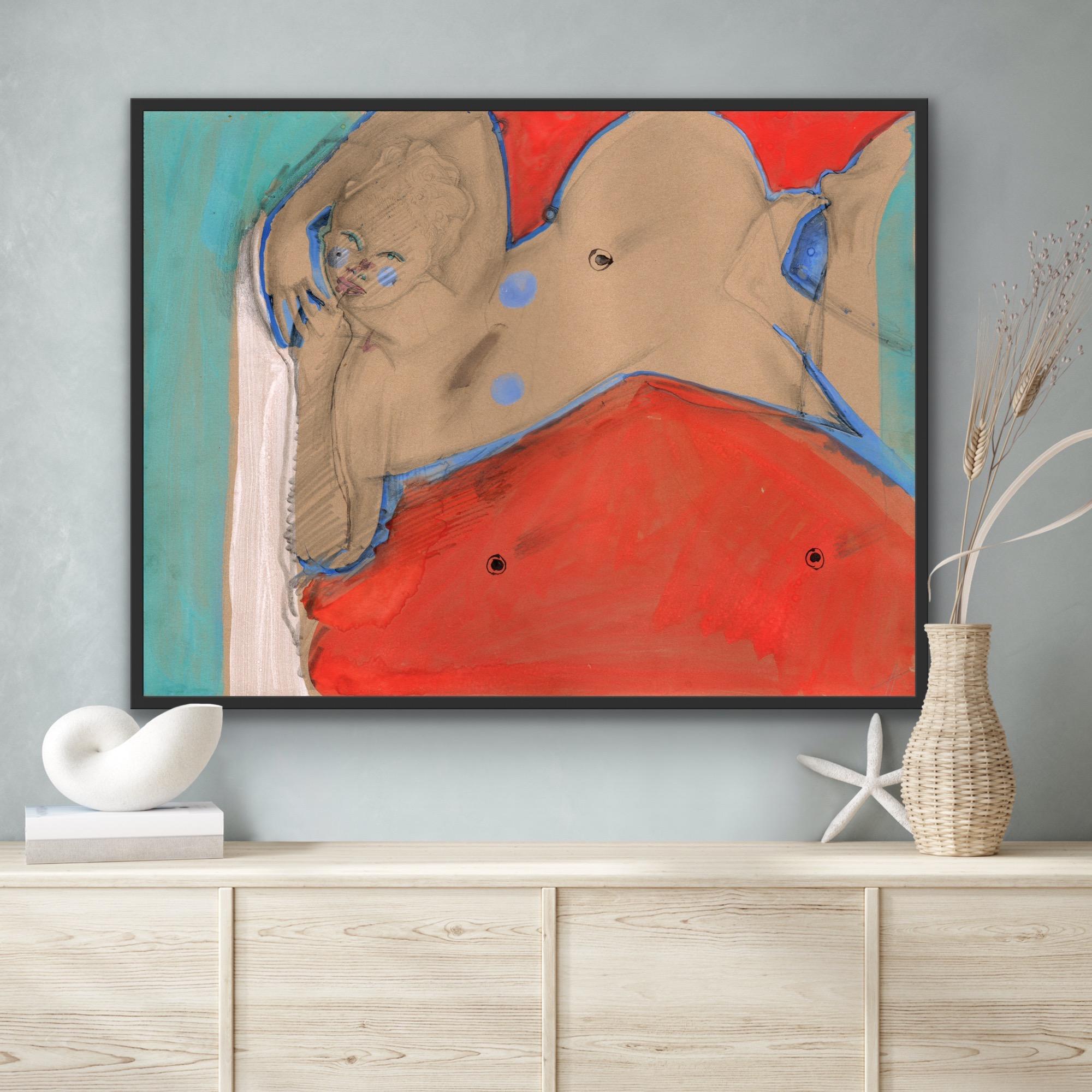stampa erotica di nudo - Print Contemporaneo di Anastasia Aureum