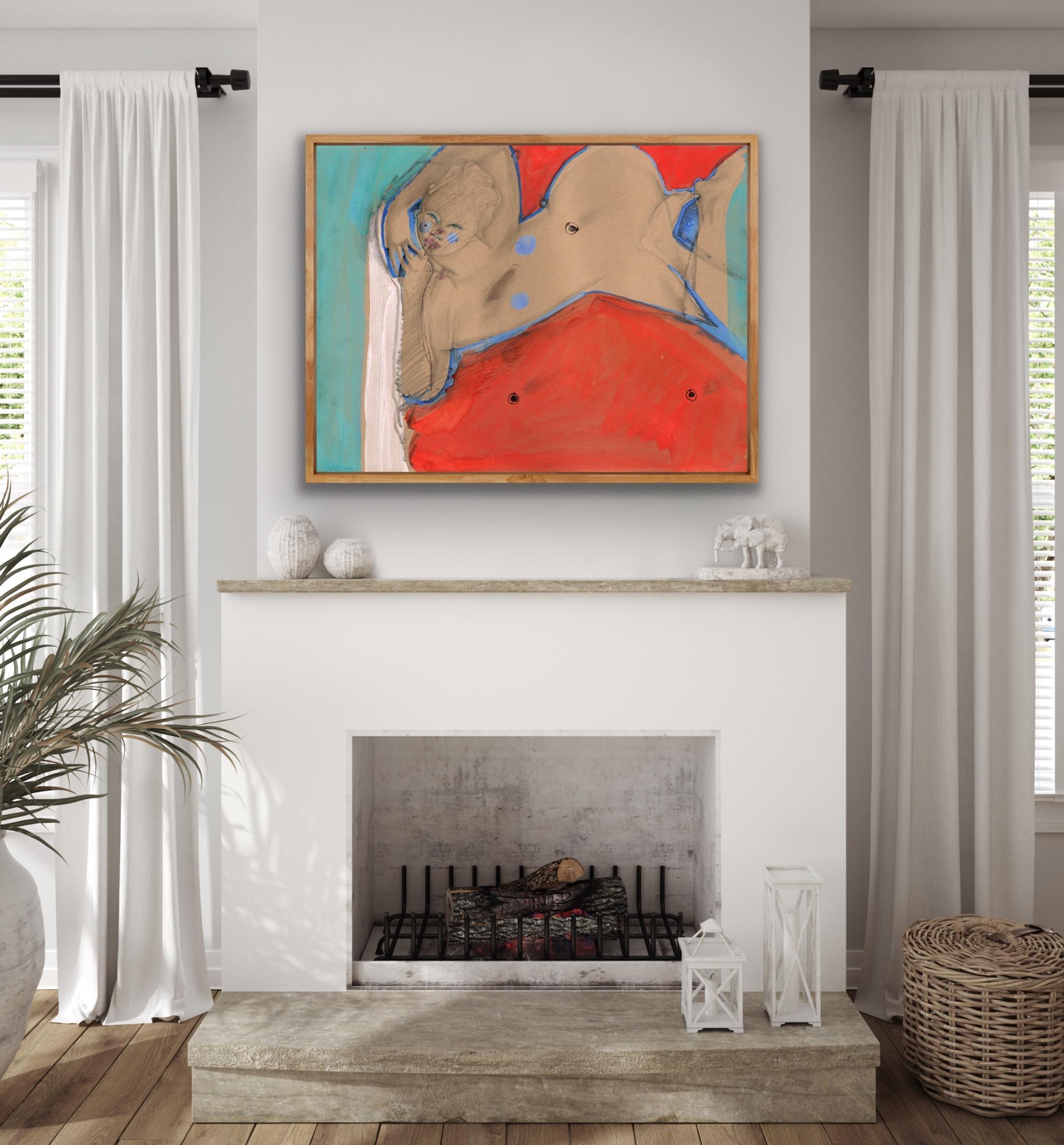 
stampa erotica
e firmato
edizione limitata


figura femminile catturata in un momento di intimo piacere. Colore arancione fiammeggiante, blu brillante e viso intrigante da clown. mancanza e bianco.

Parti del suo corpo appaiono come capi