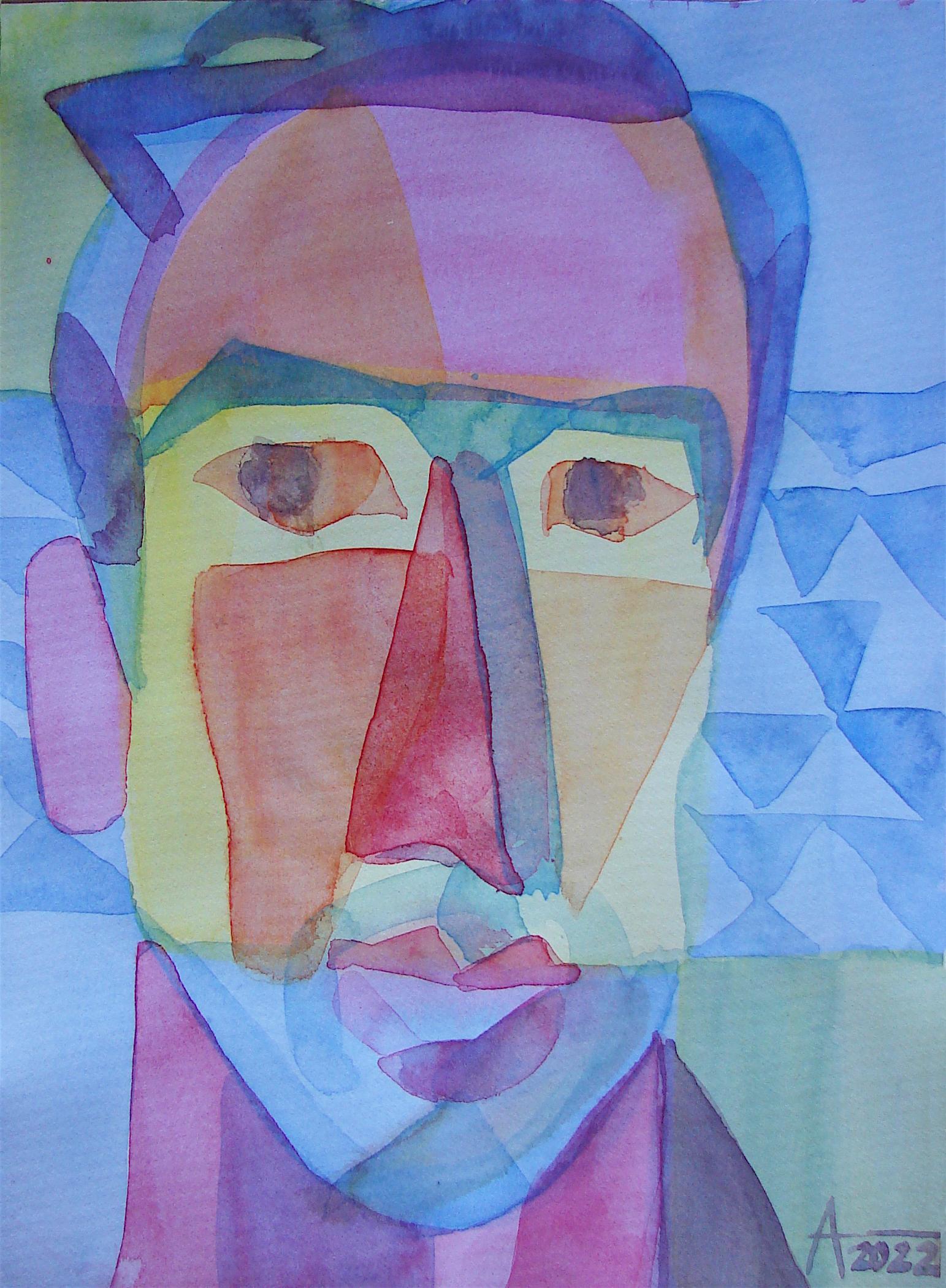Arte contemporáneo bielorruso de Anastasia Avraliova - Retrato de un niño