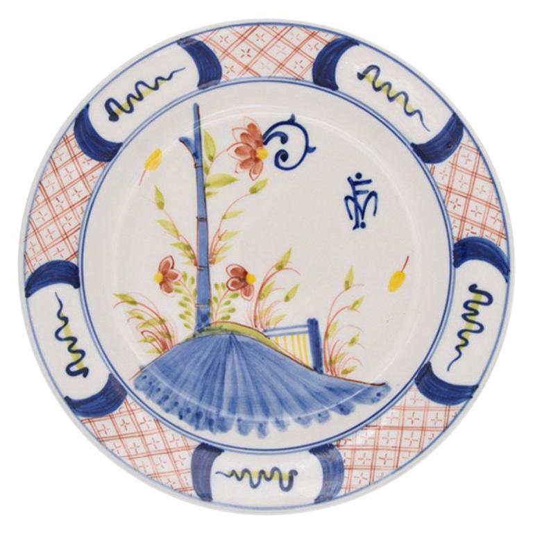 Art Deco Anastasia Dinner Plate by Julia B For Sale