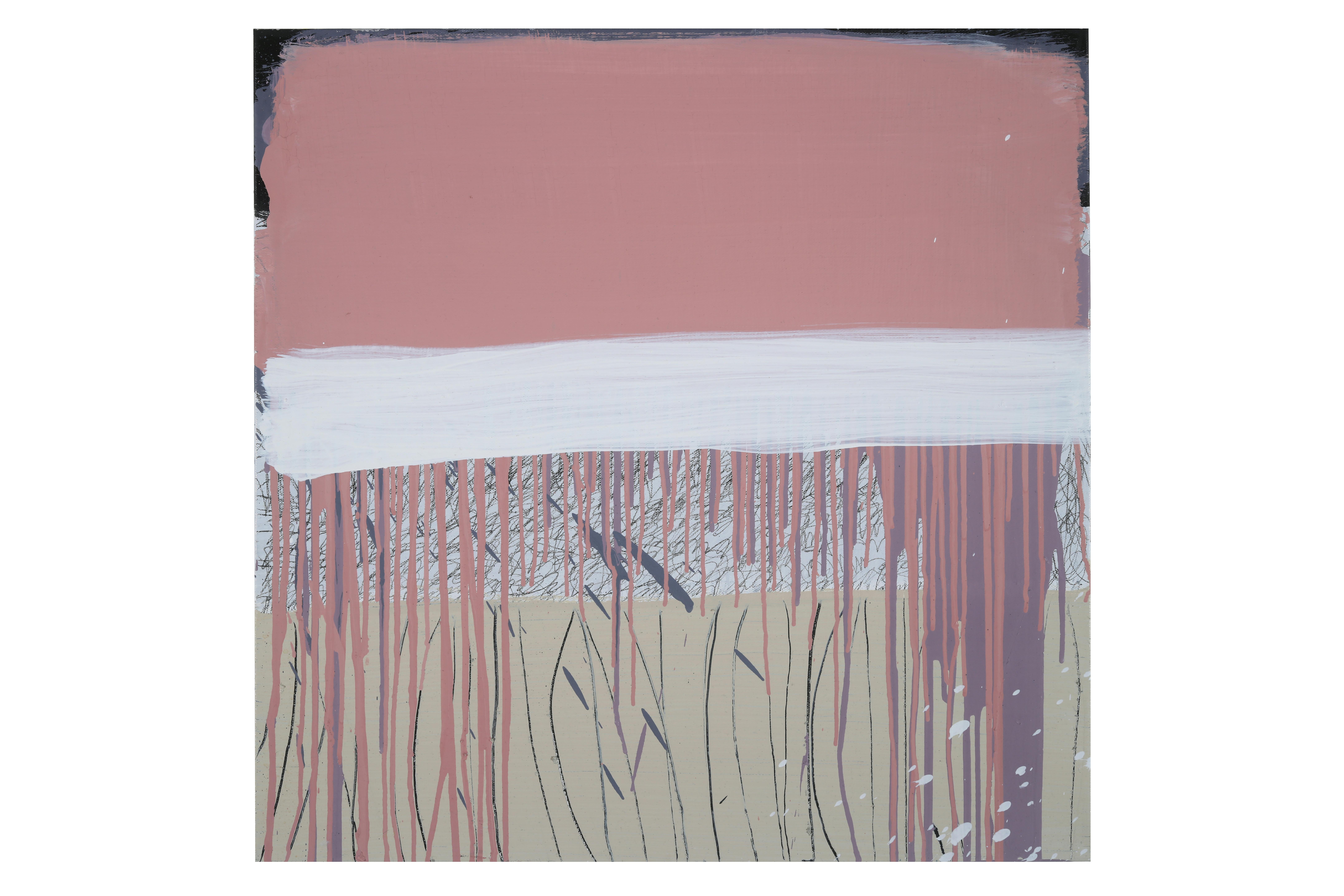 Anastasia Faiella Abstract Painting - Dell's Pink