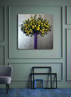 And this is How it Feels When a Good Day Comes, Quadro ad olio e argento di Leaftree