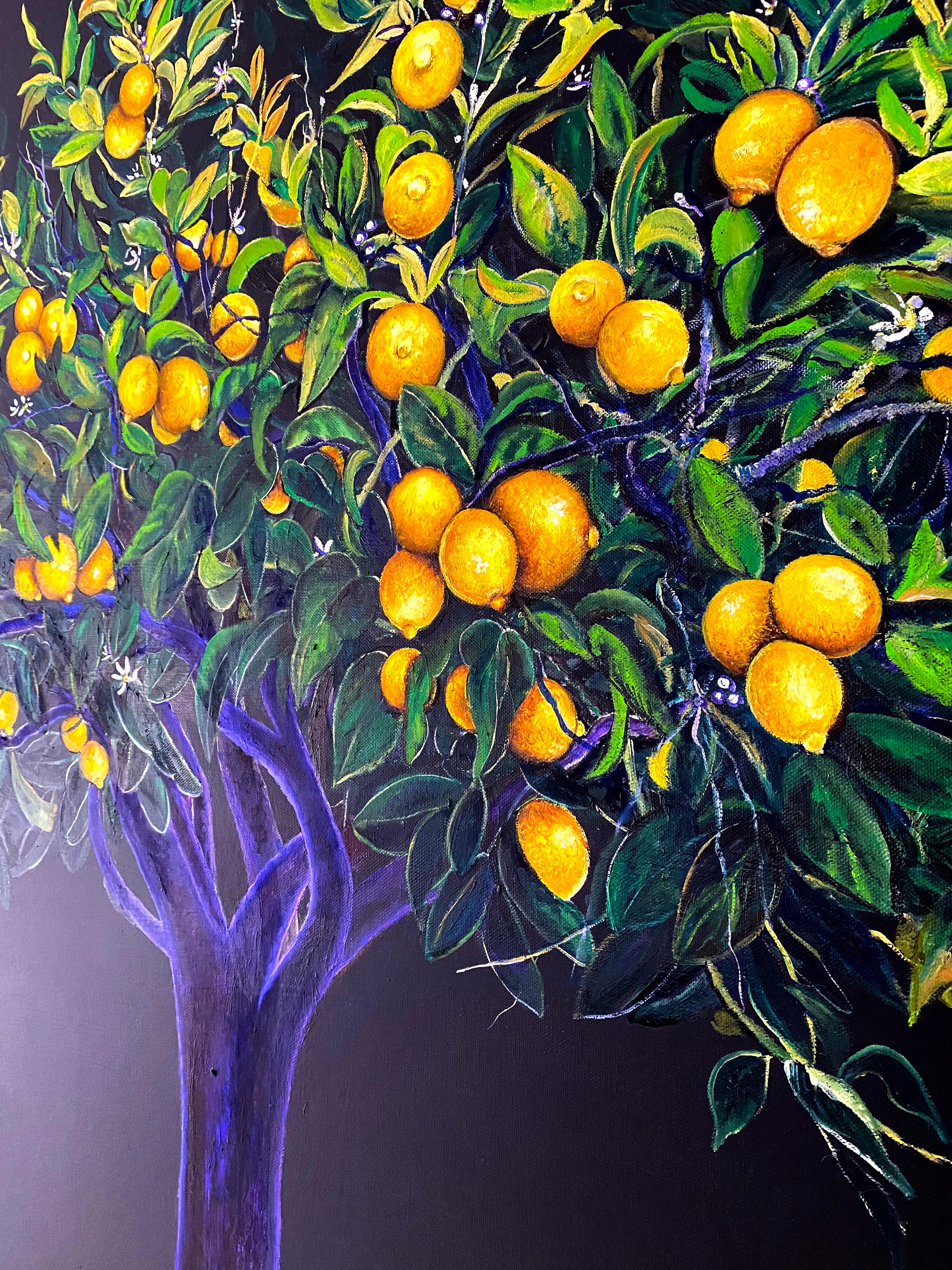 how to draw an orange tree