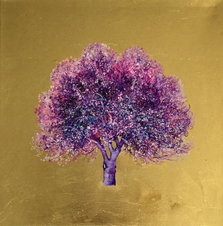 Anastasia Gklava Let the Sunshine In, Blossom Tree, contemp. Oil on