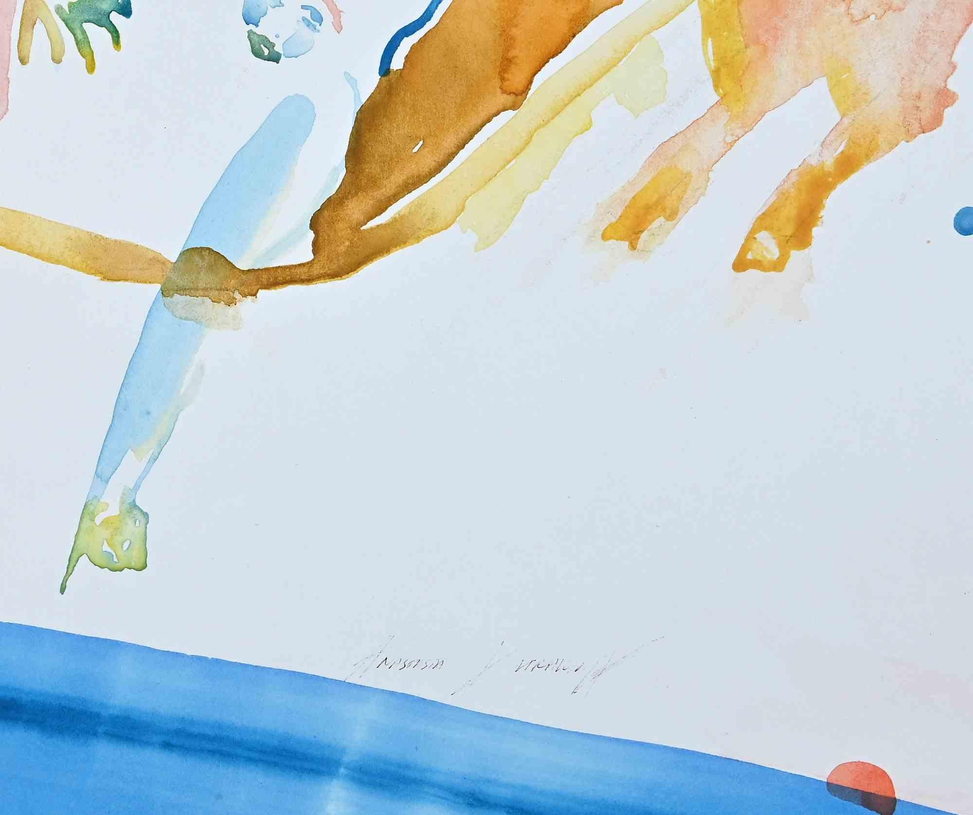 Vol en Beauf -  Watercolor by Anastasia Kurakina - 2018 For Sale 1