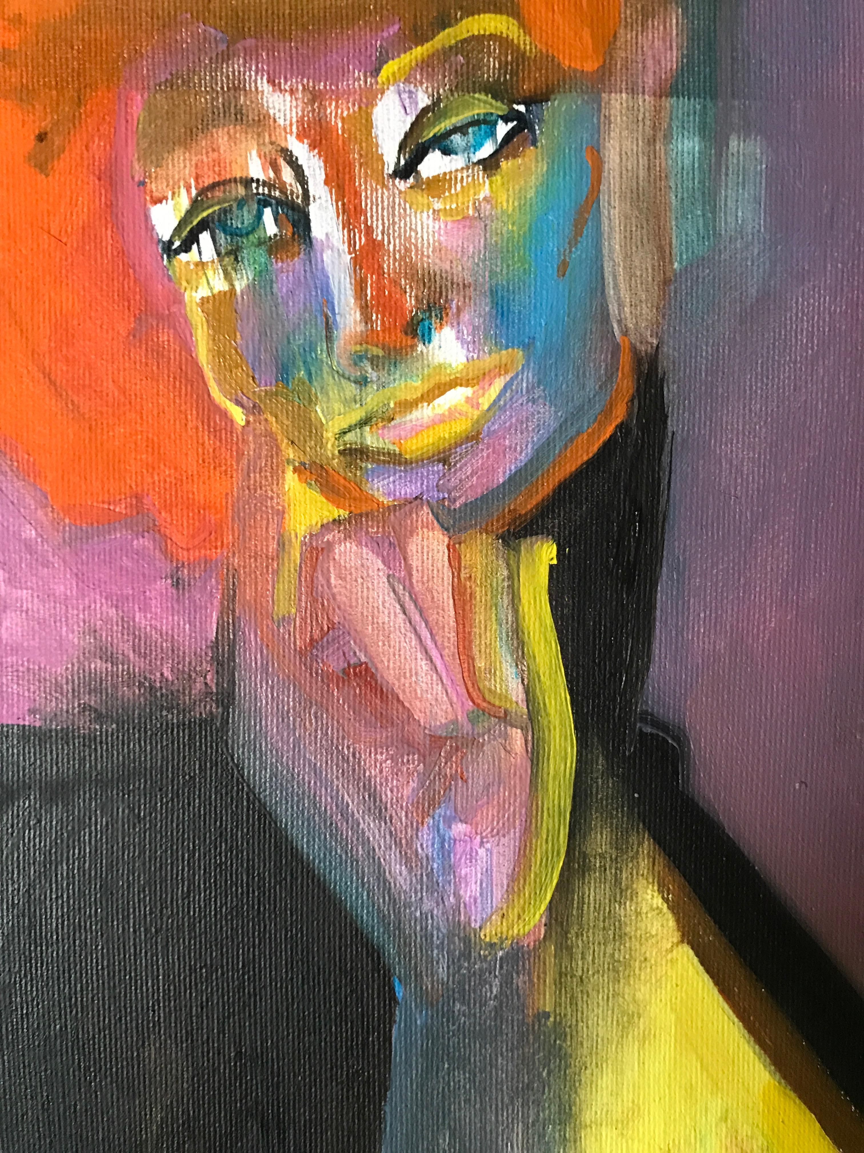  Blumenfrau (Abstrakter Expressionismus), Painting, von Anastasia Kurakina