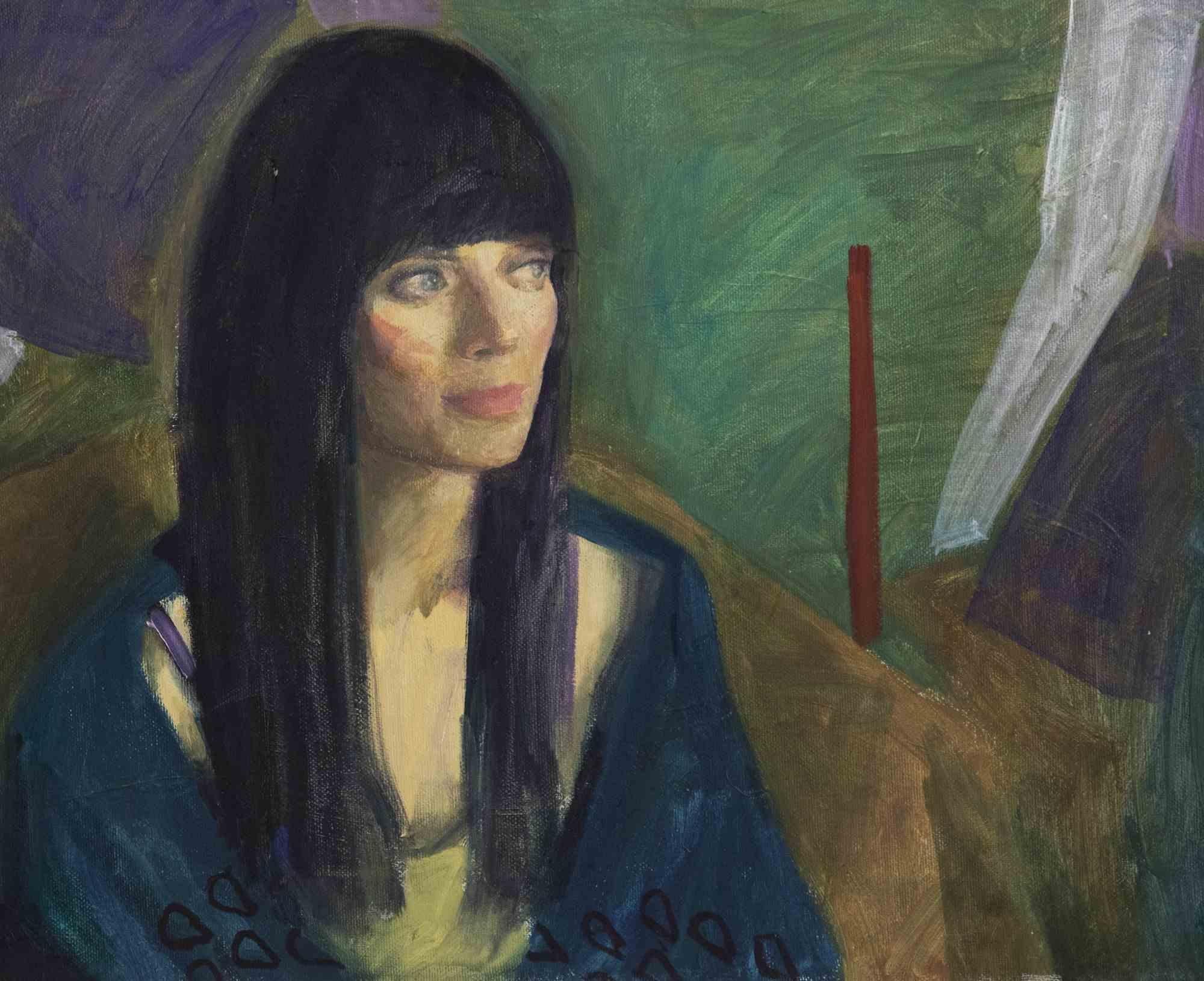 Portrait of a Girl- Oil Painting  by Anastasia Kurakina - 2010s For Sale 1