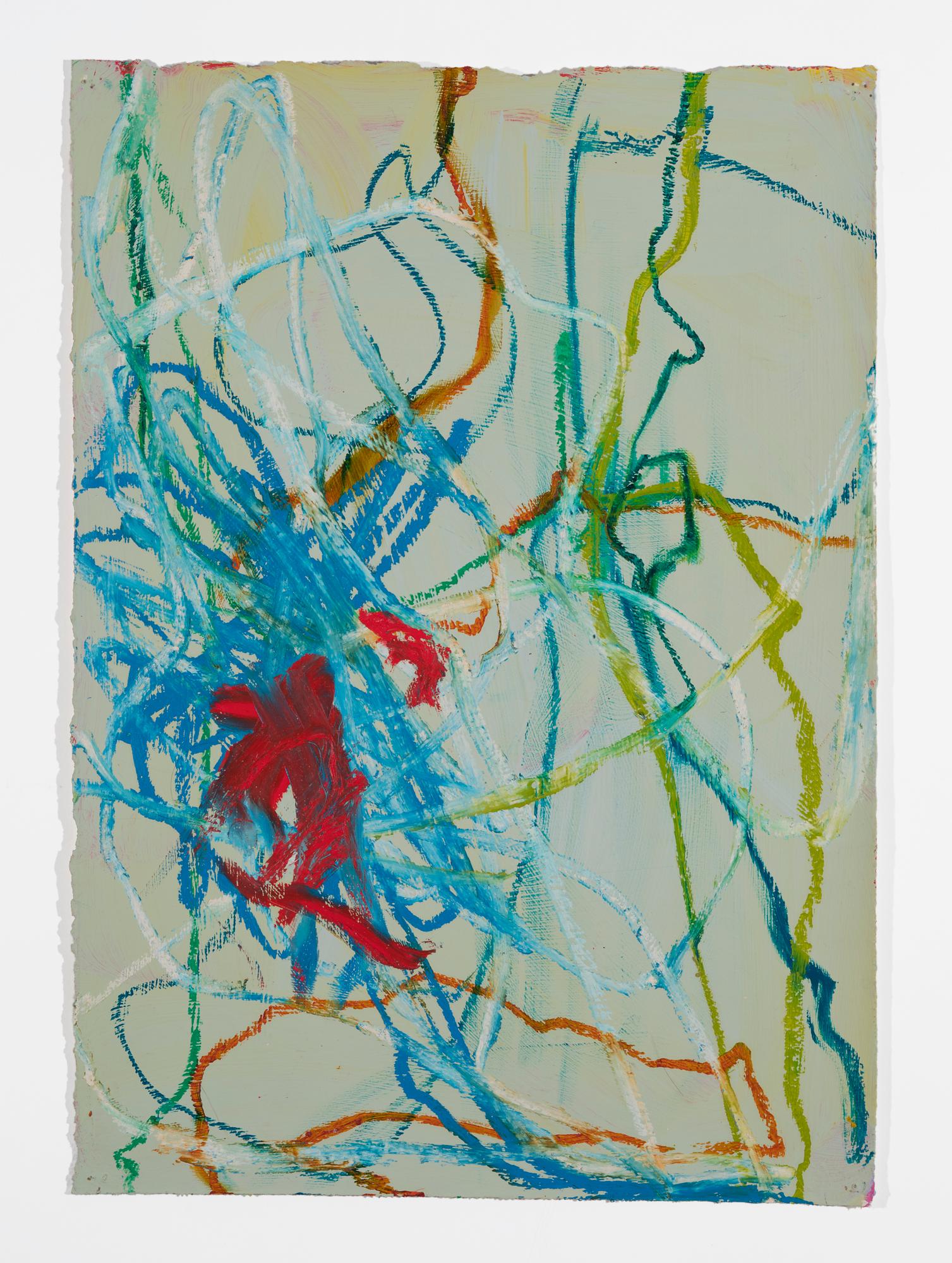 Anastasia Pelias Abstract Drawing - Automatic (green, red, blue)