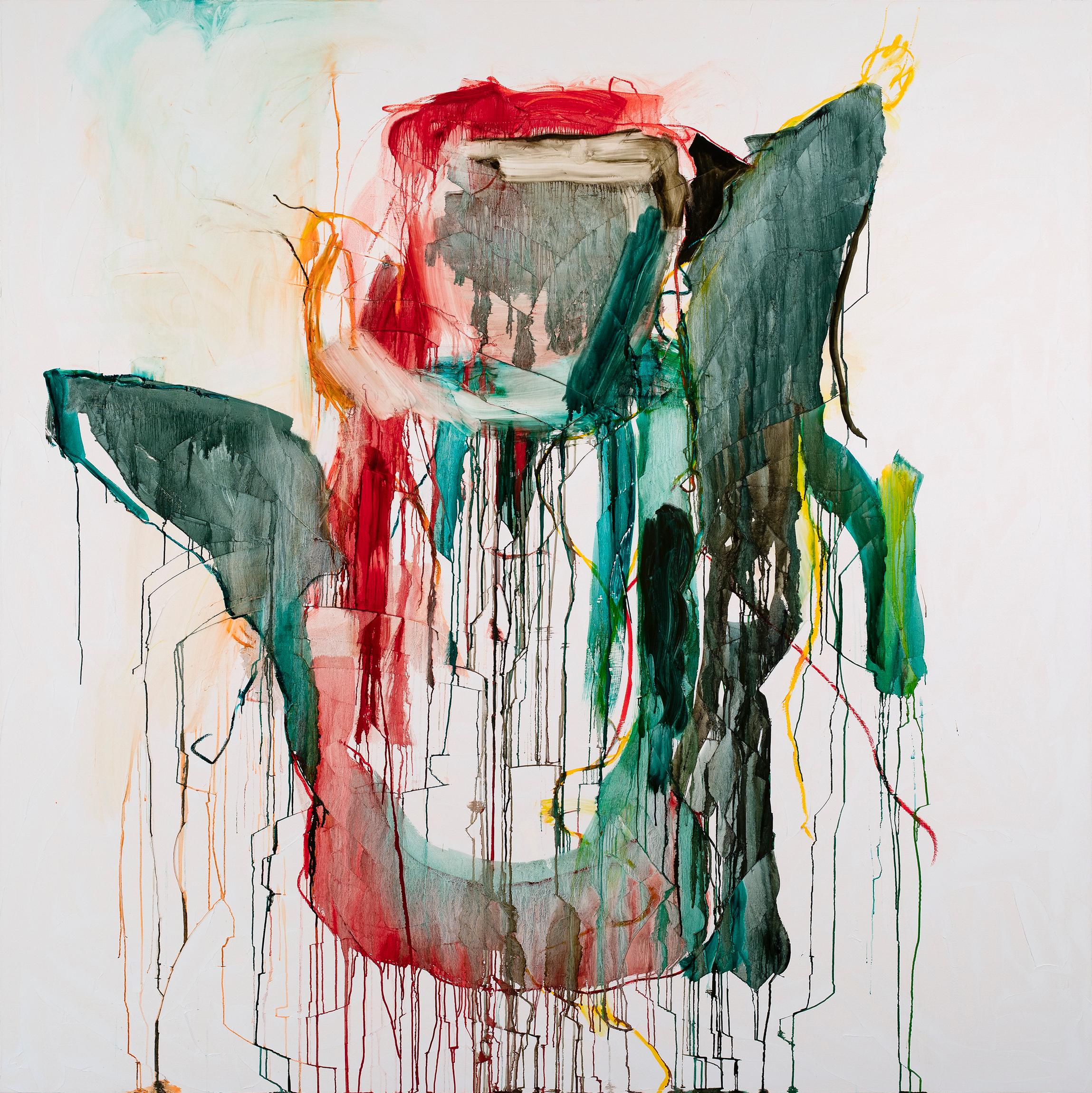 Abstract Painting di Anastasia Pelias - Lo amava e si scioglieva i capelli di notte?