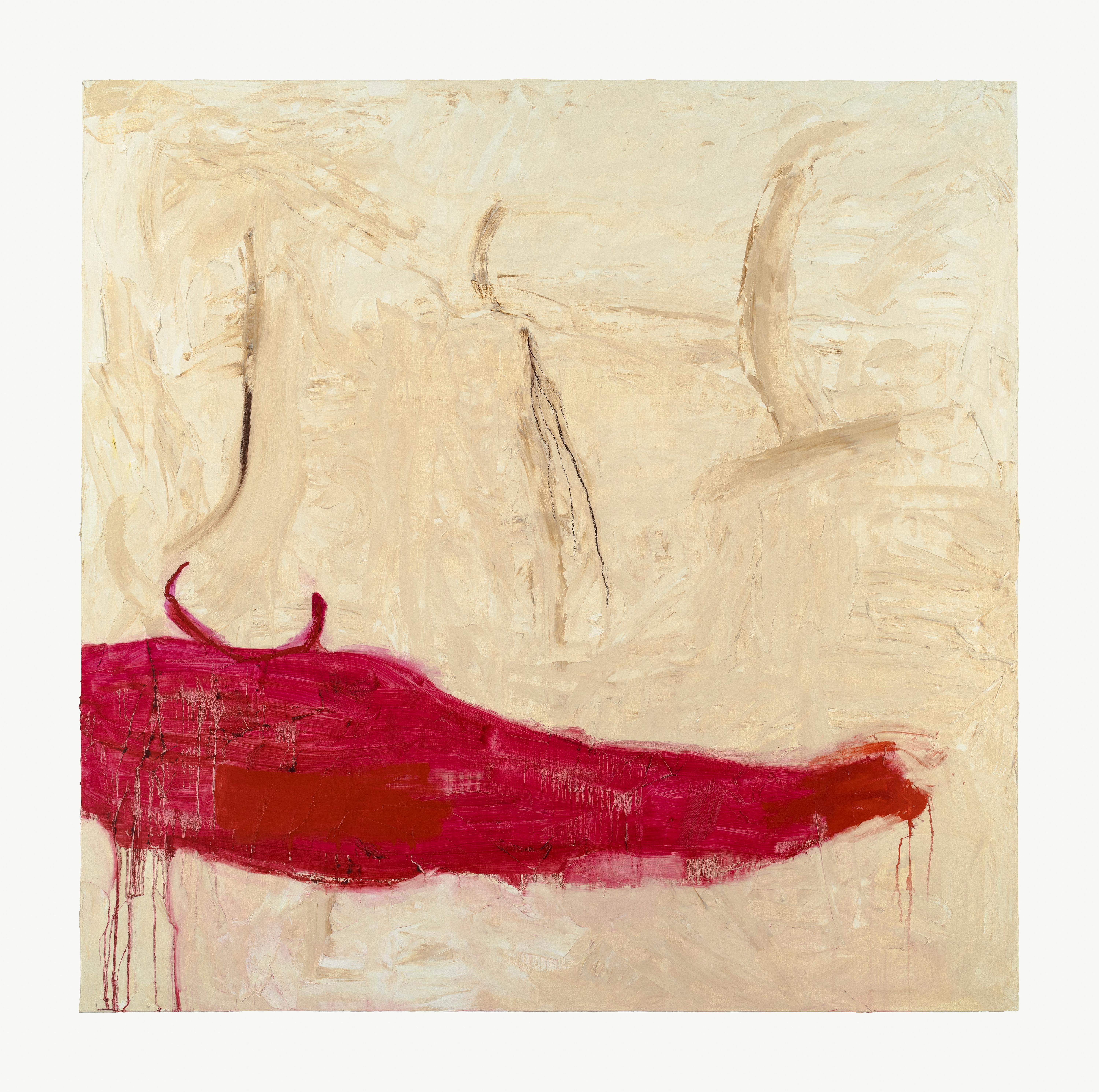 Anastasia Pelias Abstract Painting – Ich bin das Wesen und die Heilige Frau
