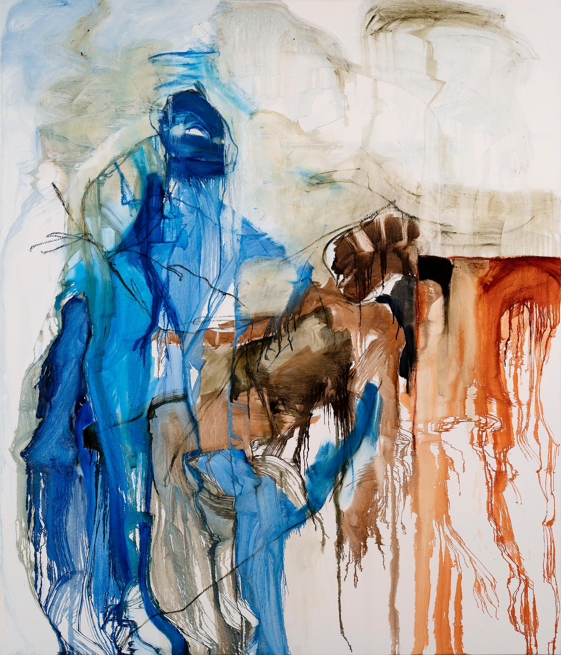 Anastasia Pelias Abstract Painting - Pietà I (some people wanna die so they can be free)