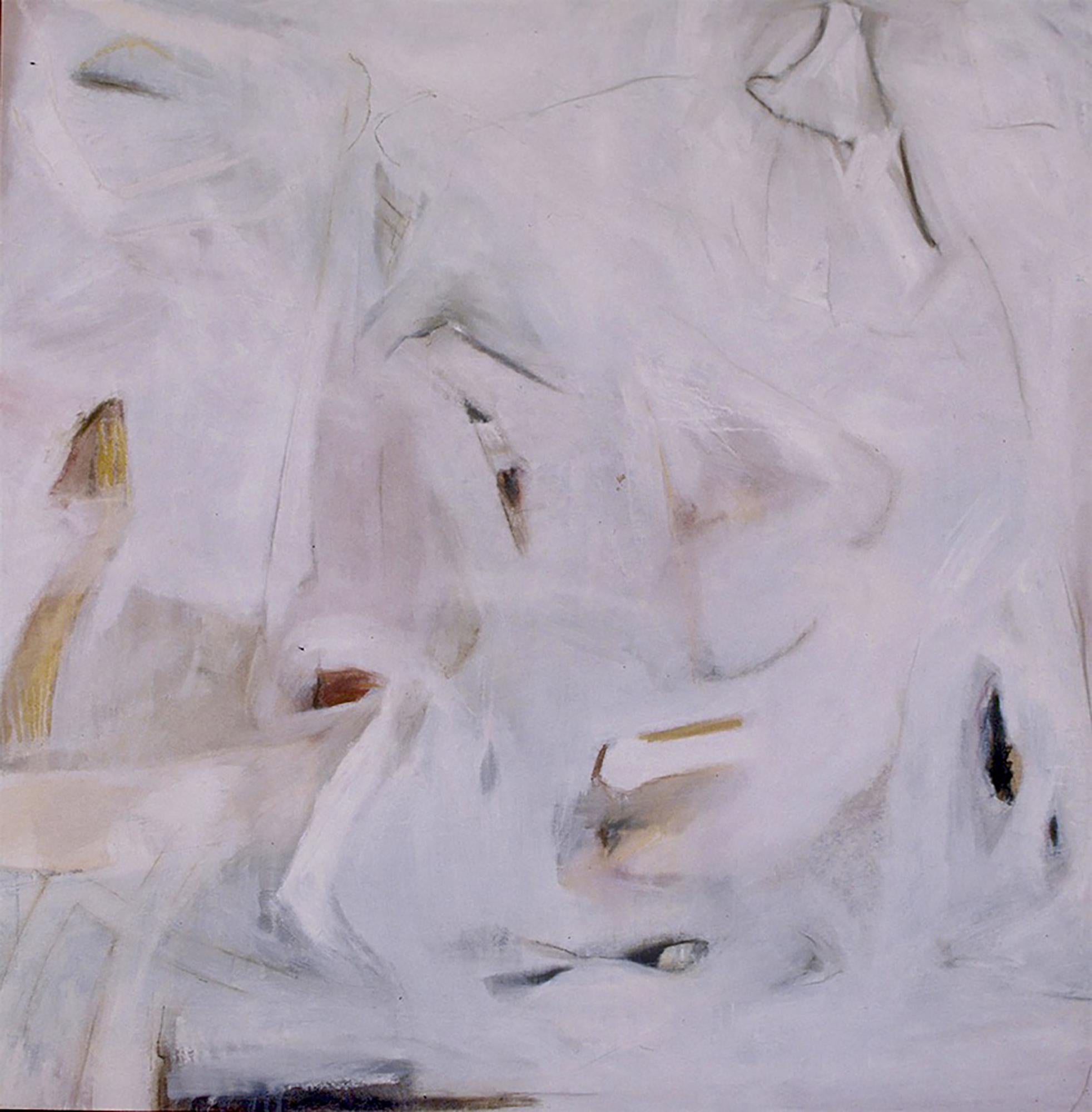 Weiße Gruppe 1 – Painting von Anastasia Pelias