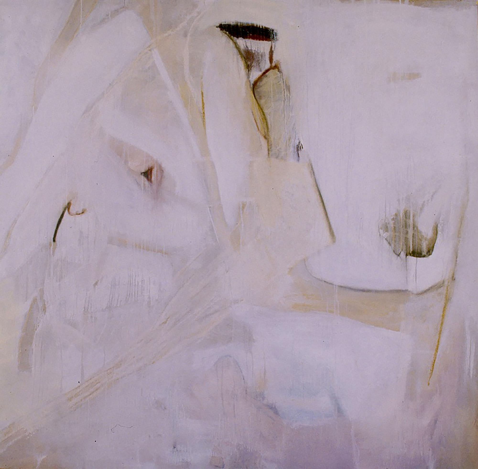 Anastasia Pelias Abstract Painting - White Group 3