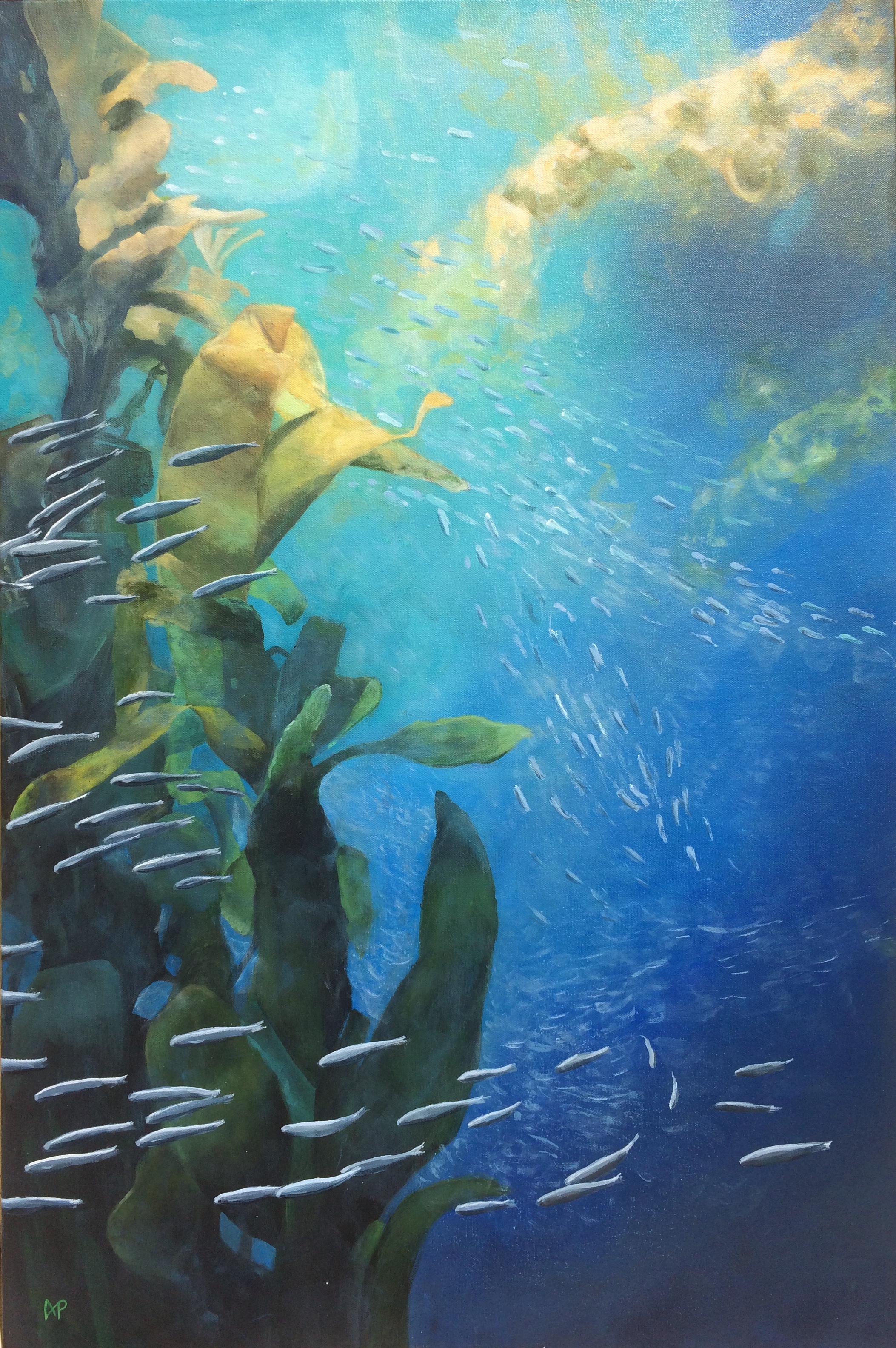 Anastasia Pimentel Landscape Painting - Kelp Forest
