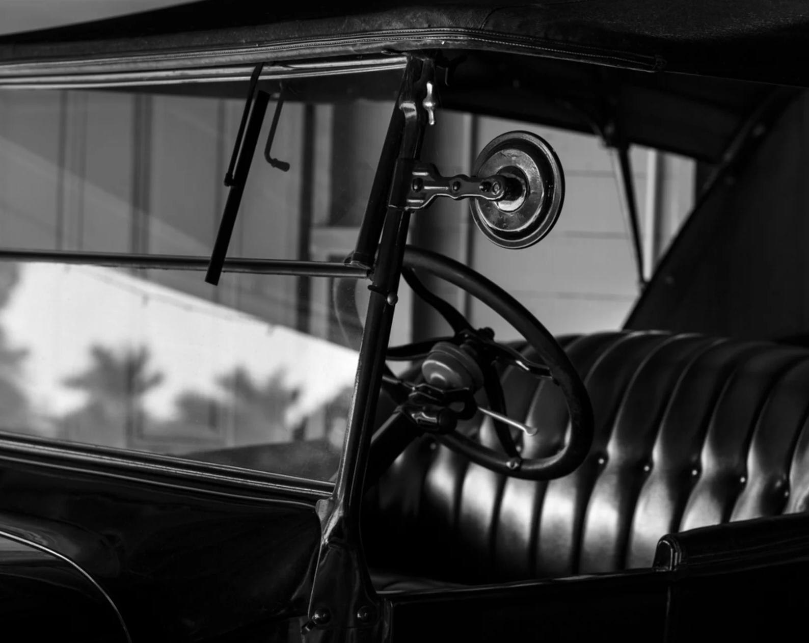 Anastasia Samoylova Black and White Photograph - Antique Ford Car, Fort Meyers, 2021