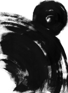 Black White Abstraction 015 Painting by Anastasia Vasilyeva, 2020