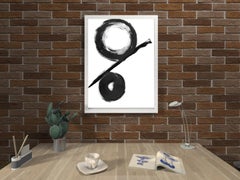 Black White Abstraction 018 Painting by Anastasia Vasilyeva, 2020