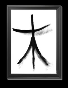 Black White Abstraction 019 Painting by Anastasia Vasilyeva, 2020