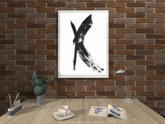 Black White Abstraction 020 Painting by Anastasia Vasilyeva, 2020