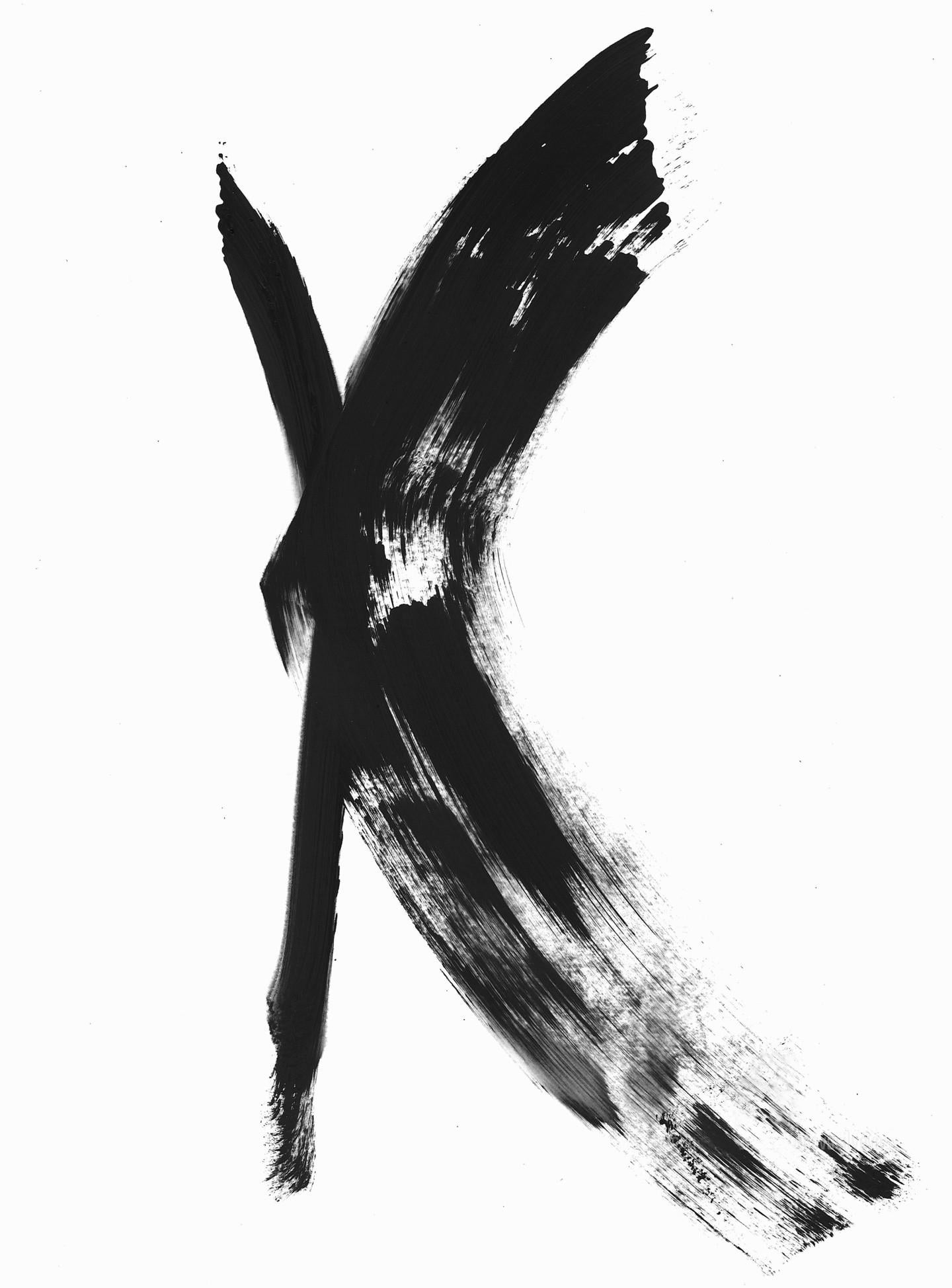 Abstraction noire et blanche 020 Peinture de Anastasia Vasilyeva, 2020